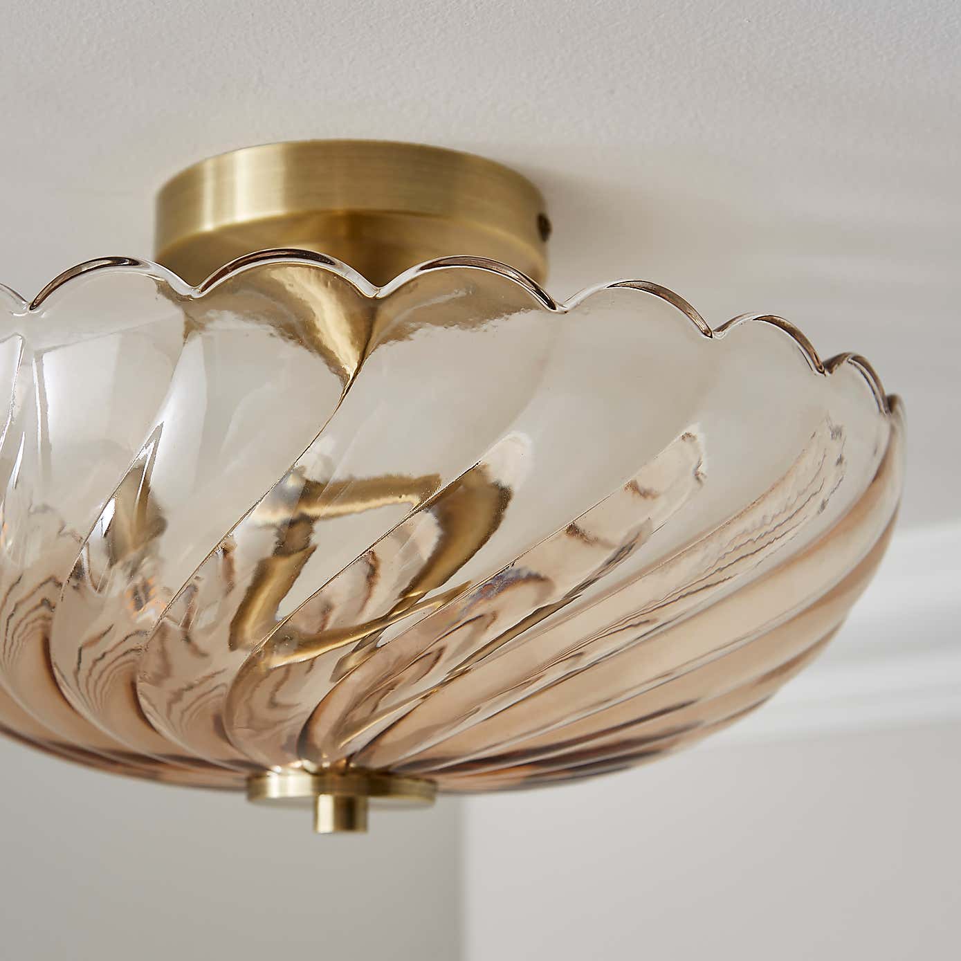 Lucille 2 Light Semi Flush Ceiling Light