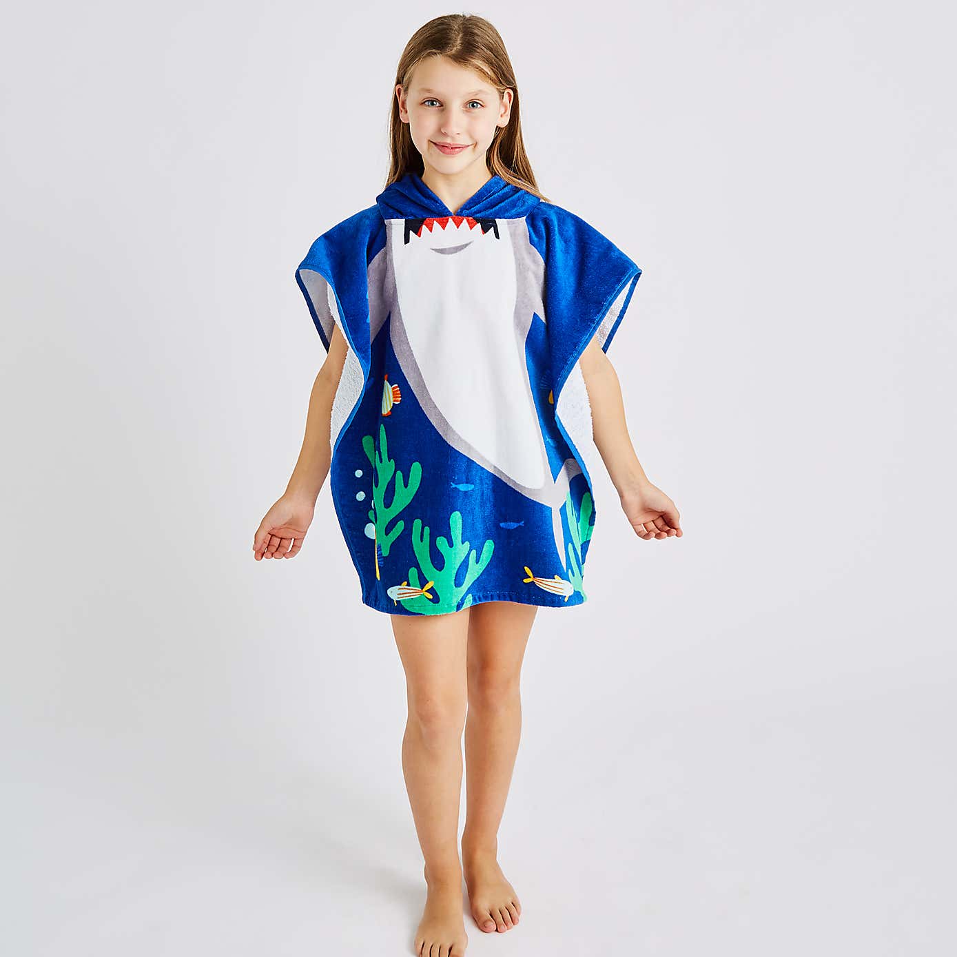 Shark Poncho Towel