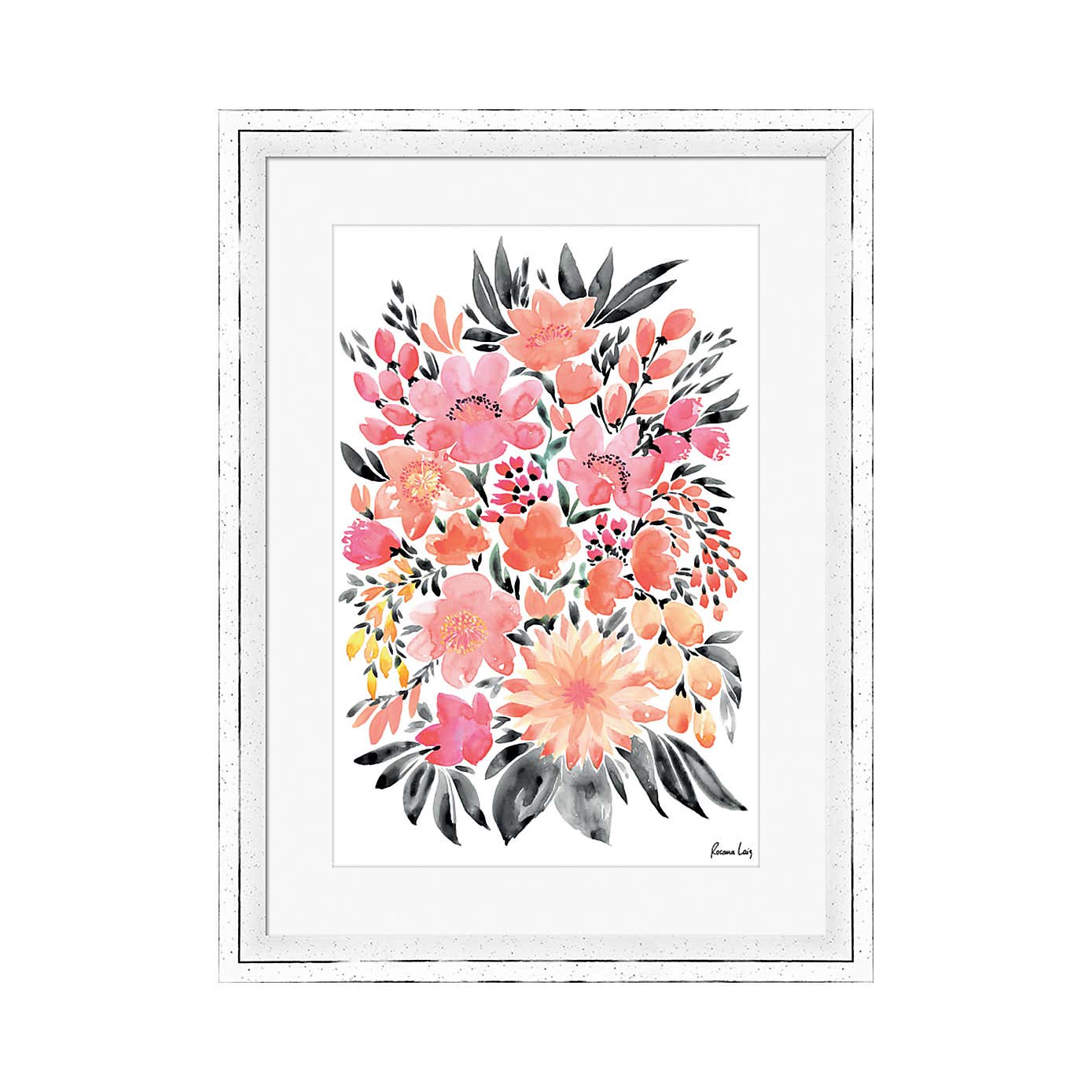 The Art Group Mayra Watercolour Bouquet Framed Print