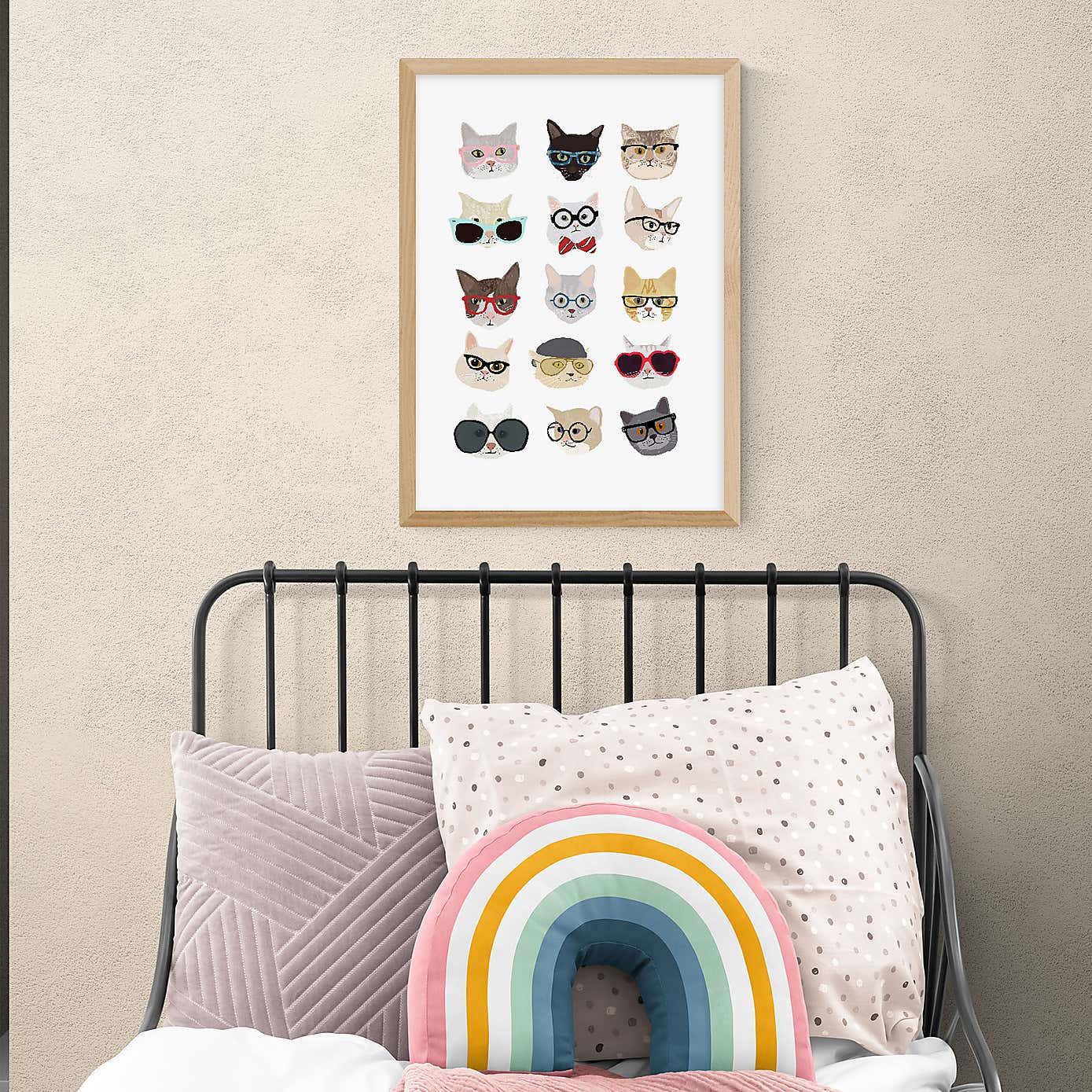 East End Prints Cats in Glasses Print