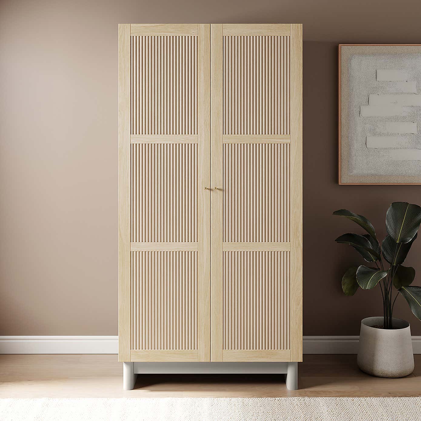 Maeva Double Wardrobe, Light Oak Effect
