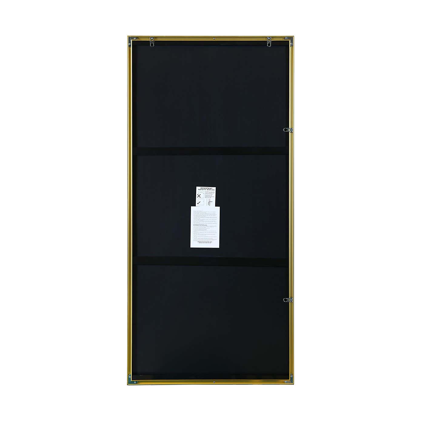 Artus Aluminium Rectangle Full Length Wall Mirror