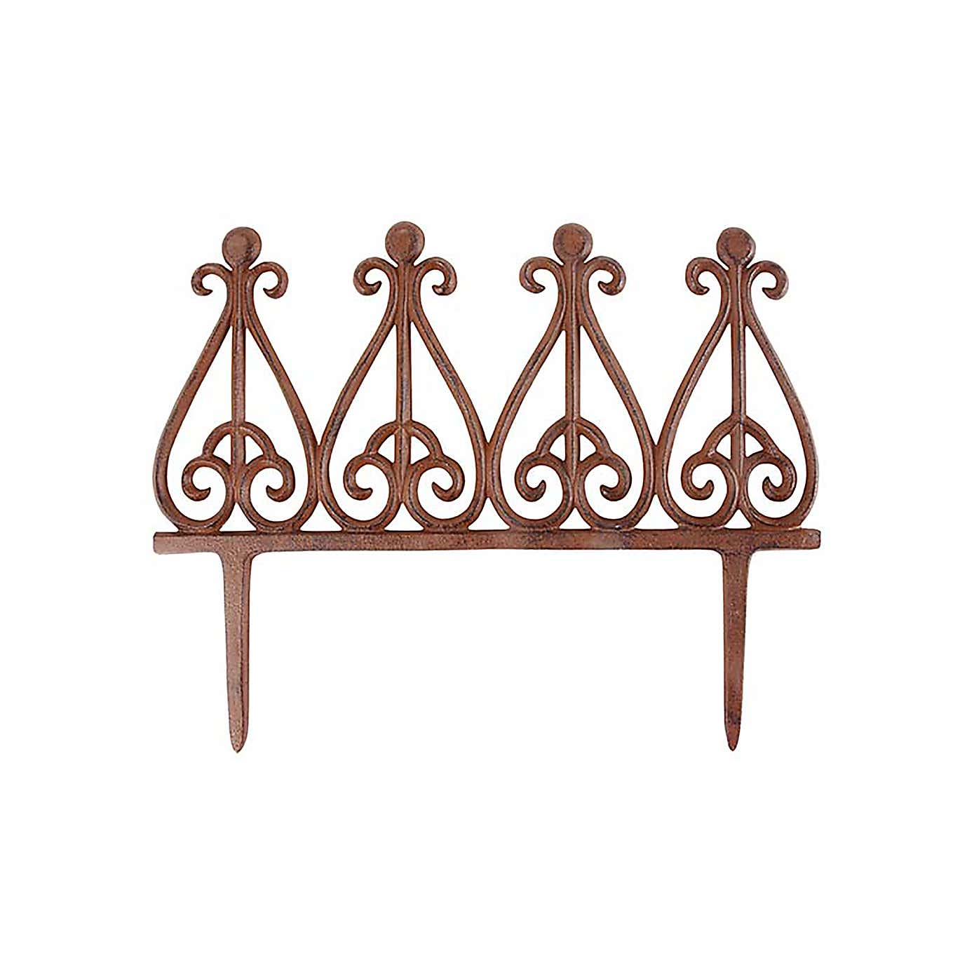 Fallen Fruits Cast Iron Fleur De Lys Lawn Edging