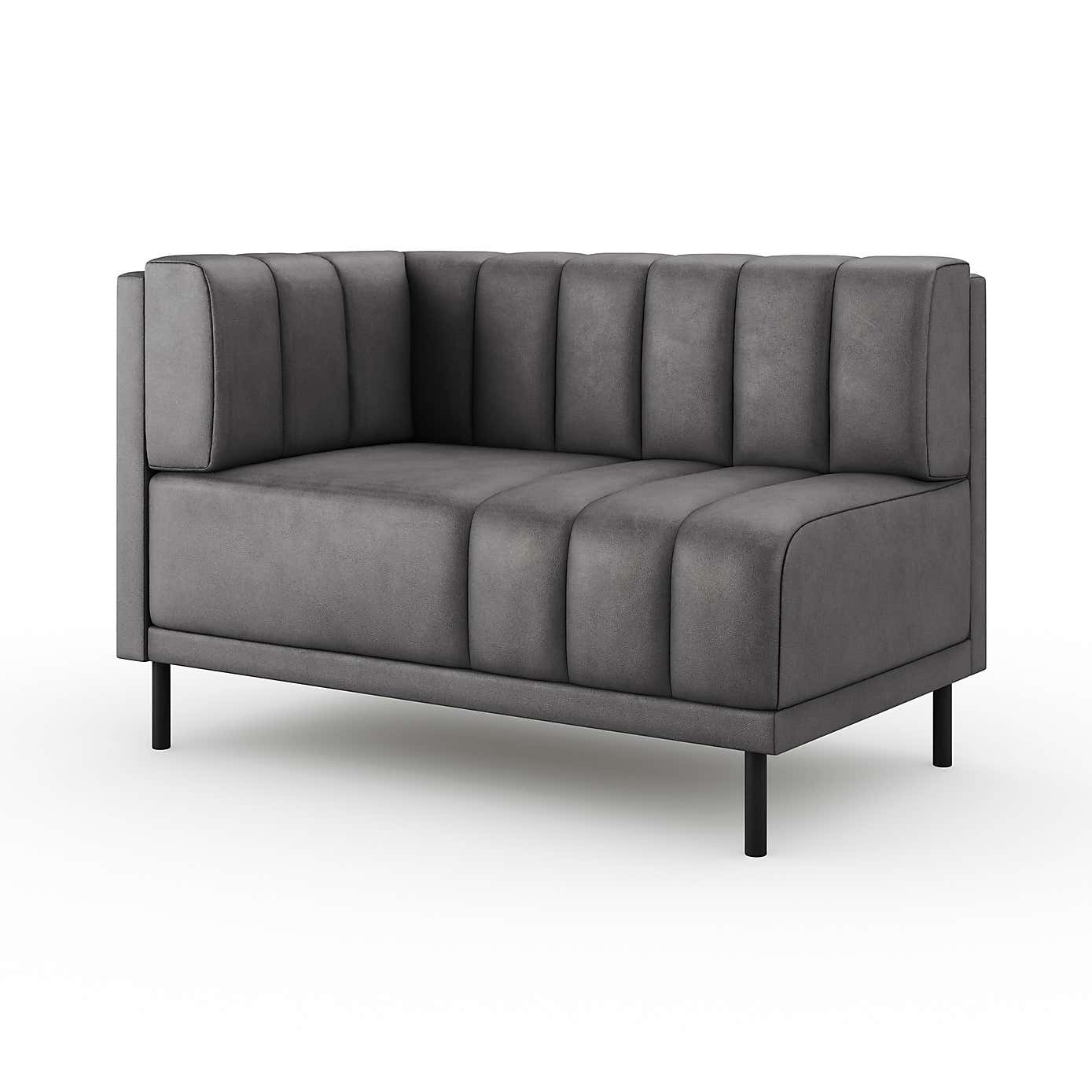 Amali Corner Dining Bench, Faux Leather