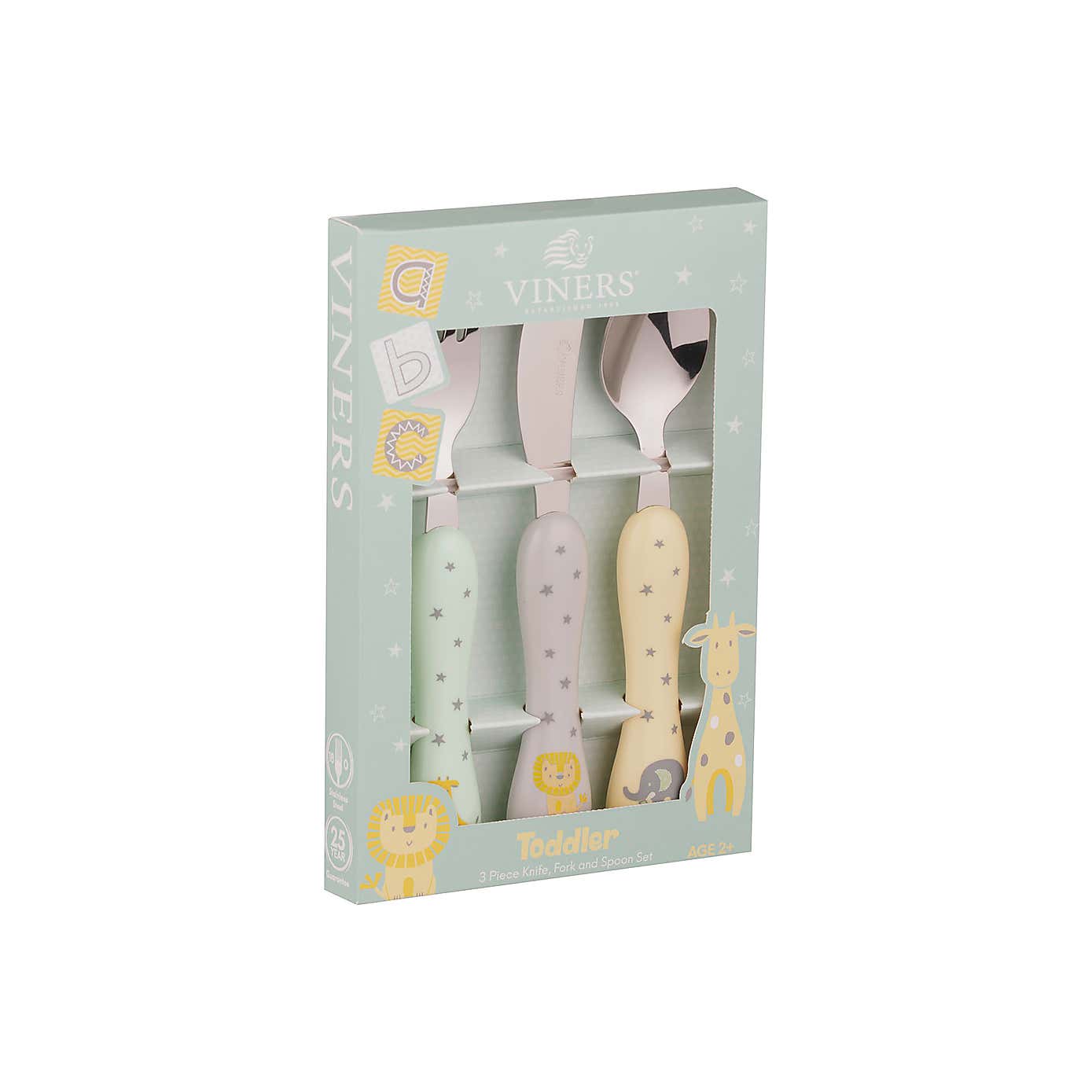 Toddler ABC 3 Piece Cutlery Set