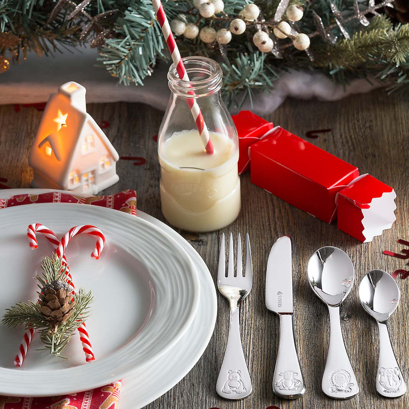 Kids Viners Jungle 4 Piece Cutlery Set