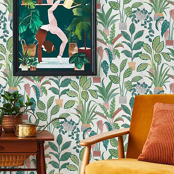 House Plants Self Adhesive Wallpaper