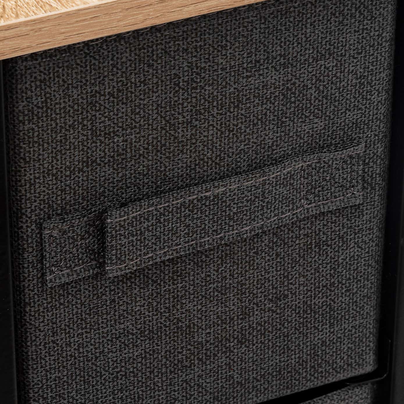 Tissa Low Grey 5 Drawer Storage Unit