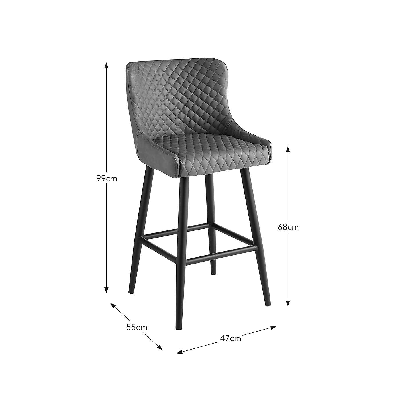 Montreal Counter Height Bar Stool, Faux Leather