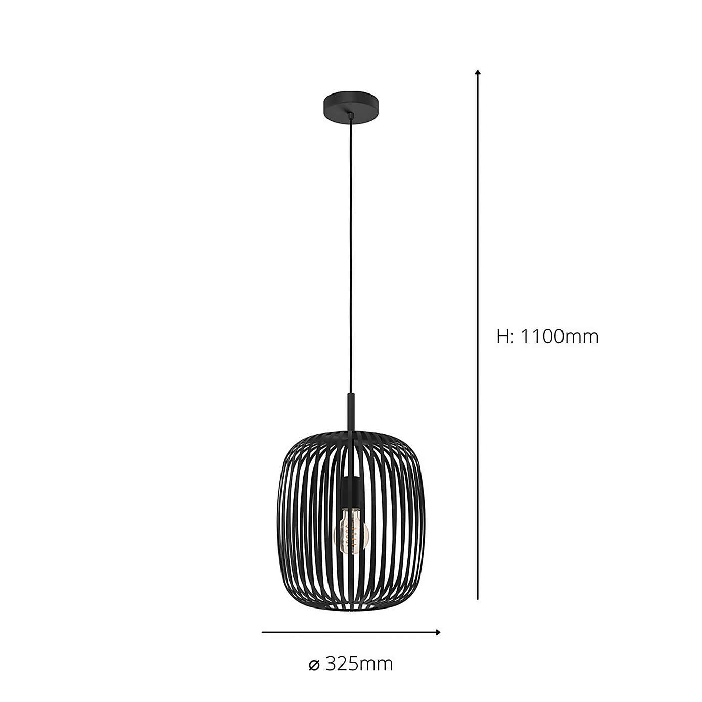 EGLO Romazzina Industrial Adjustable Pendant Light