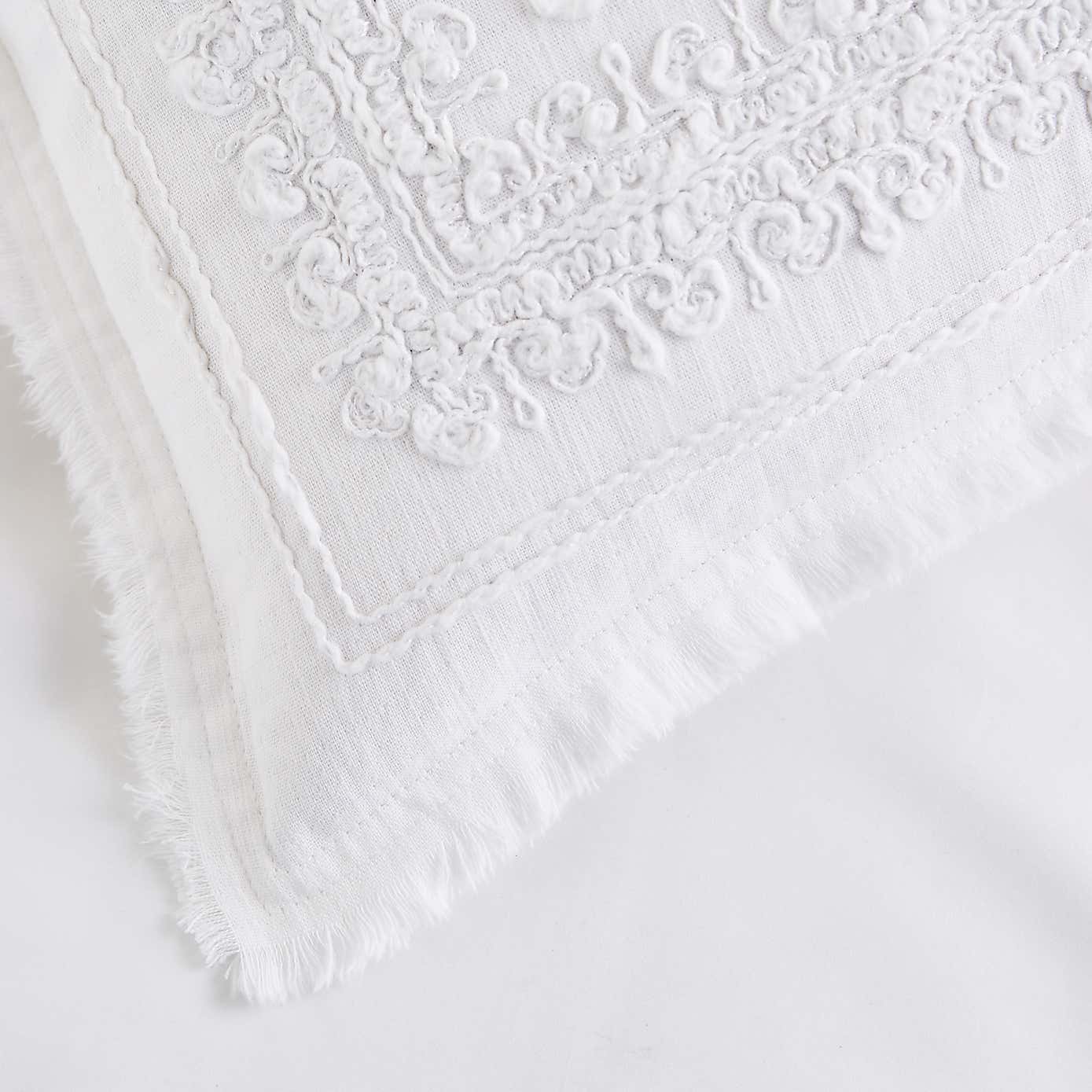 Dorma Purity Burley Embroidered Cushion