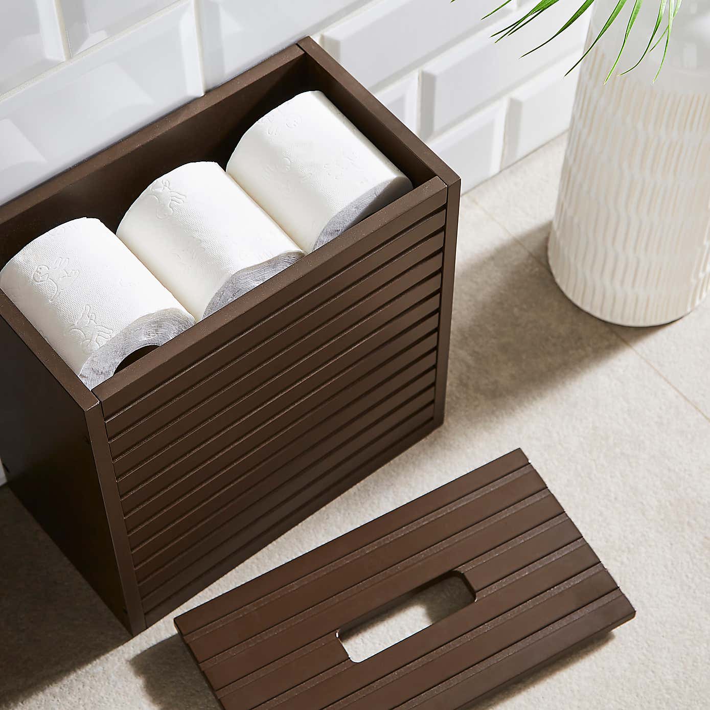 Chocolate Toilet Roll Storage Box