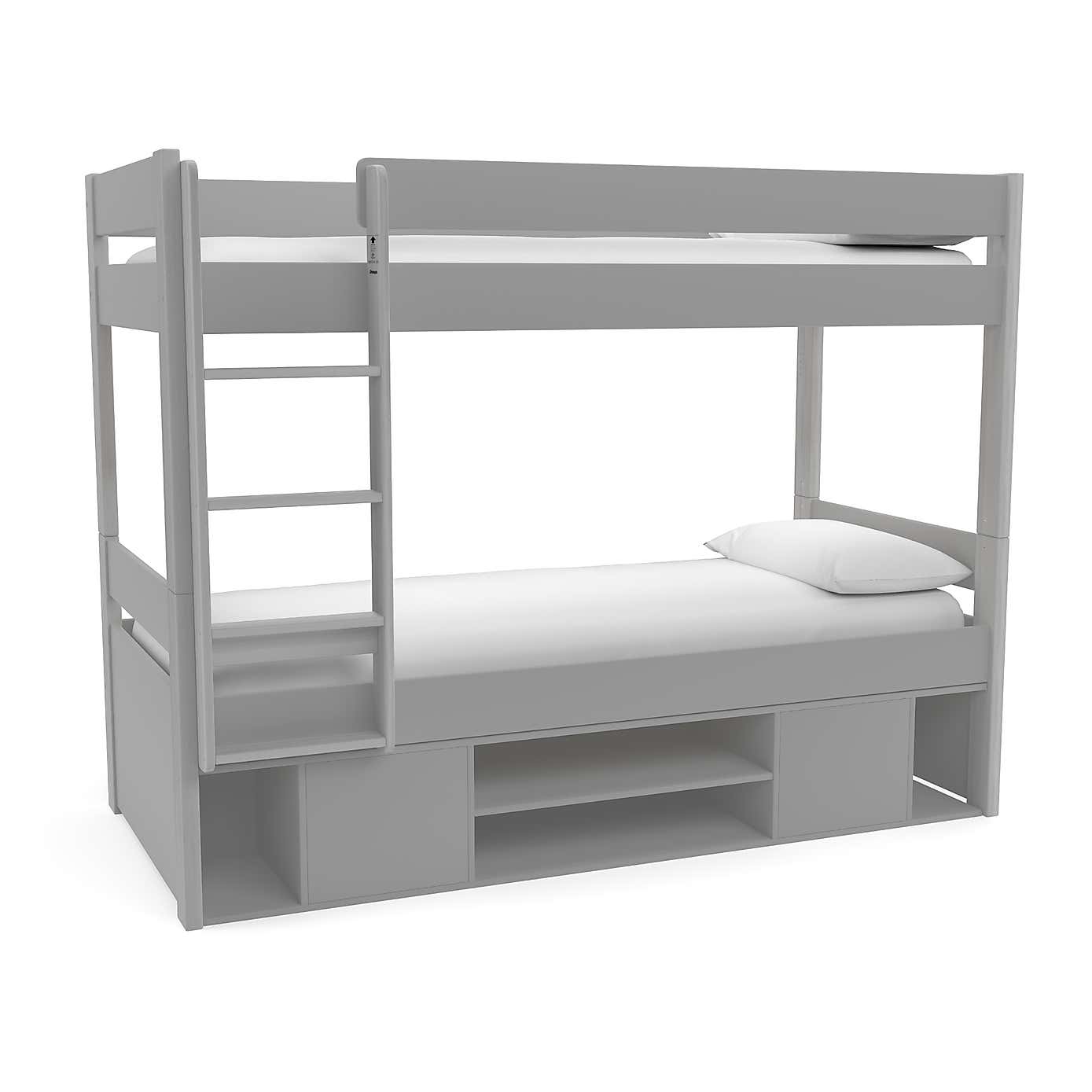 Stompa Uno Bunk Bed With Under Bed Storage, Pine