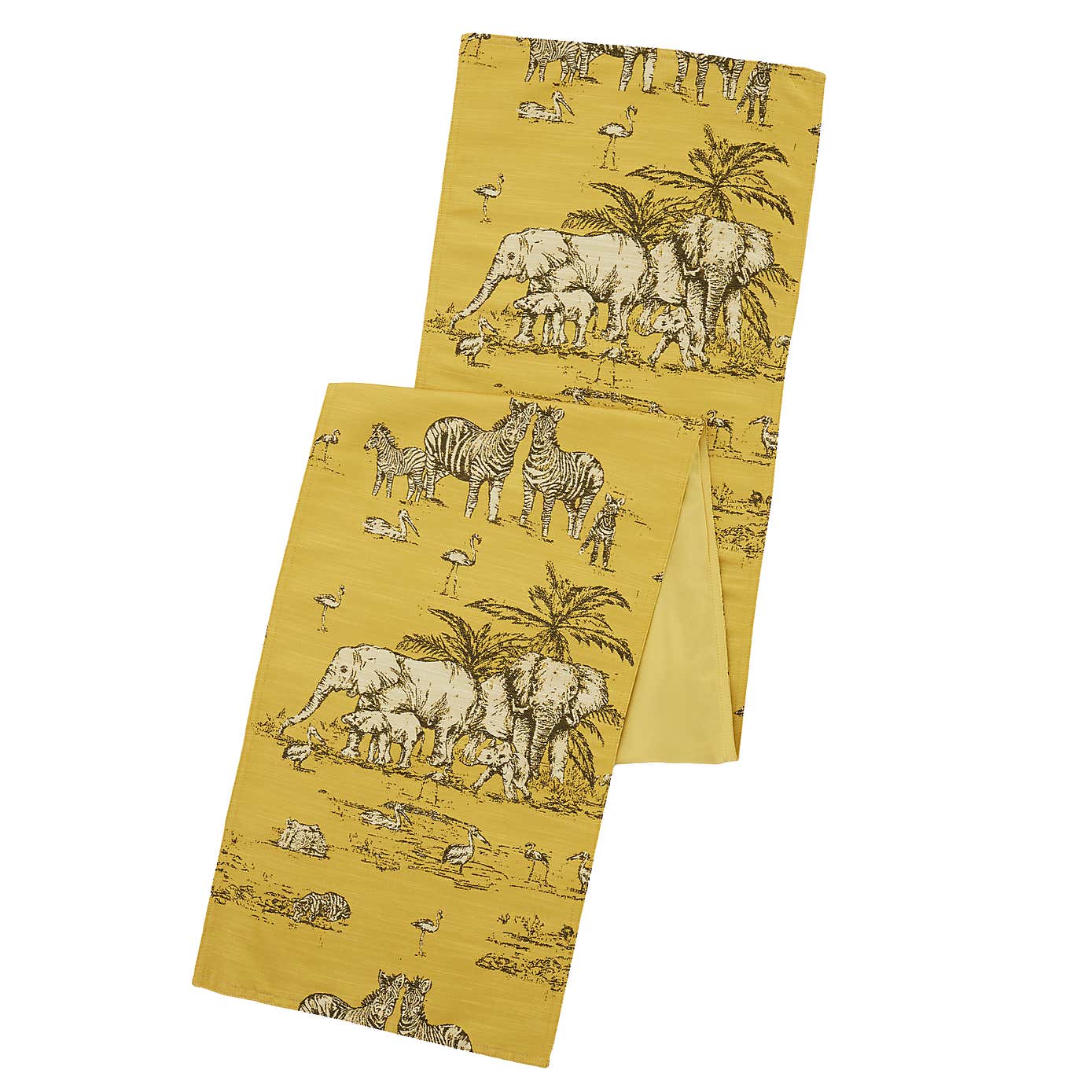 Animal Ochre Jacquard Table Runner