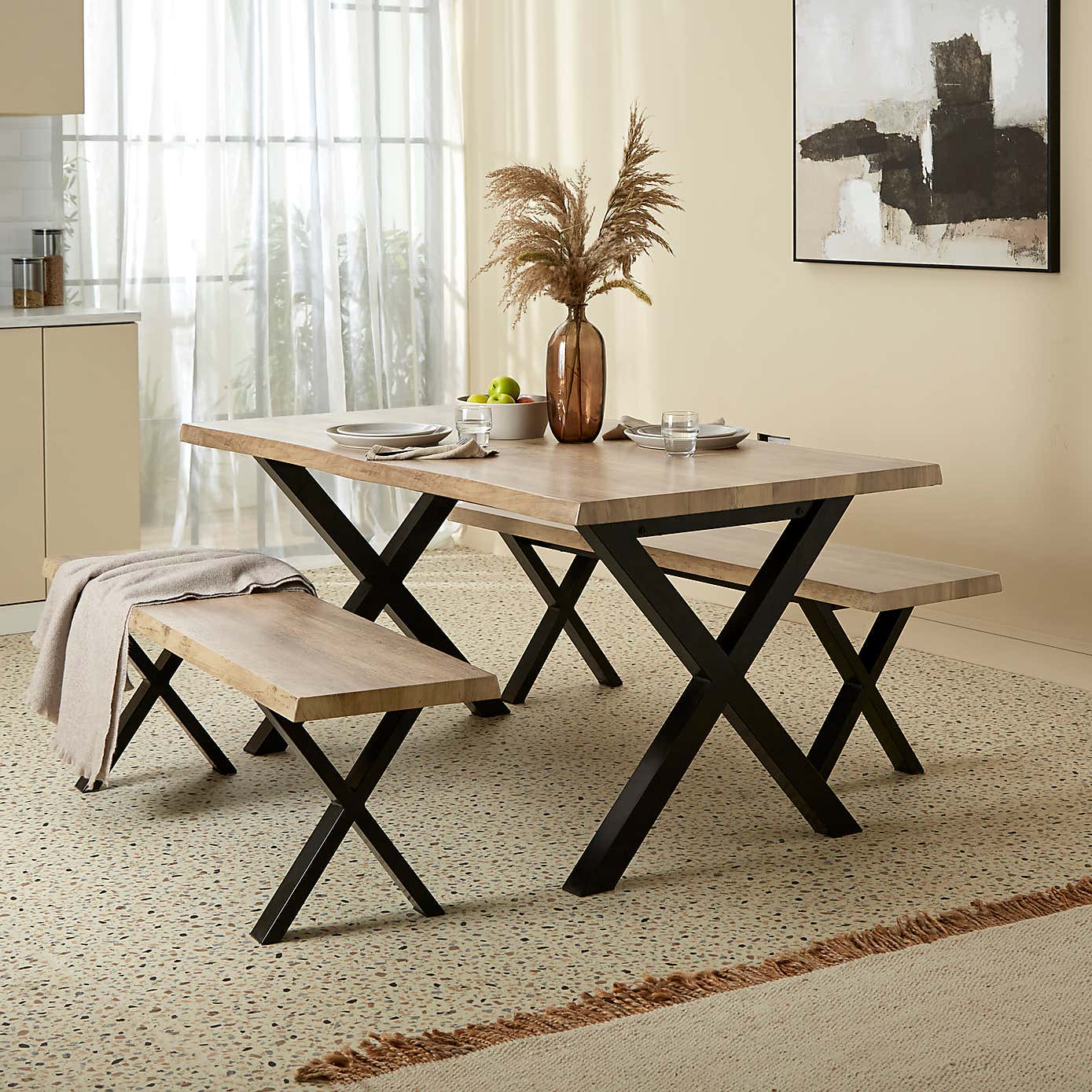 Ezra Dining Bench Set