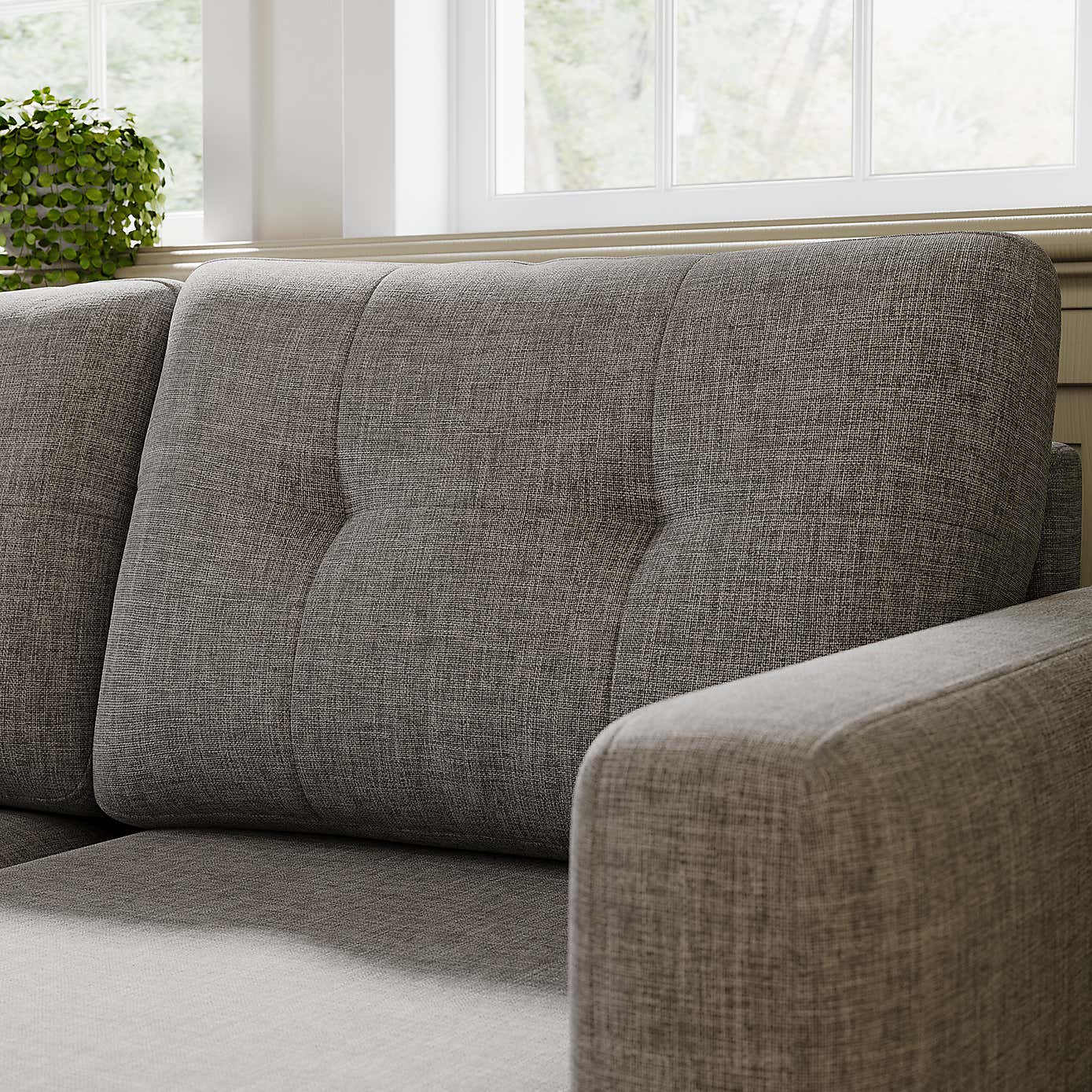 Barker Flatweave Trundle Corner Chaise Sofa Bed