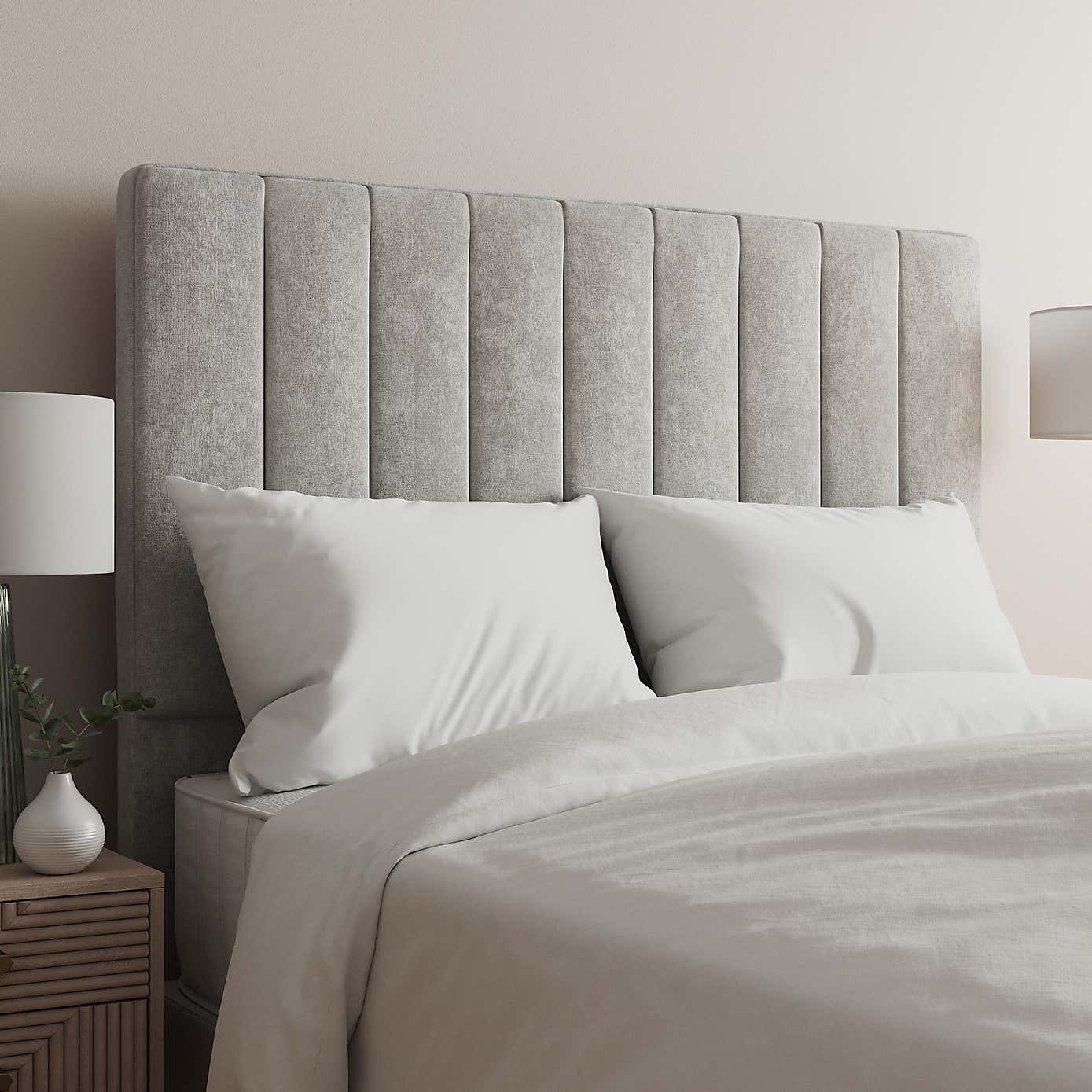 Chenille Verticle Stripe Headboard