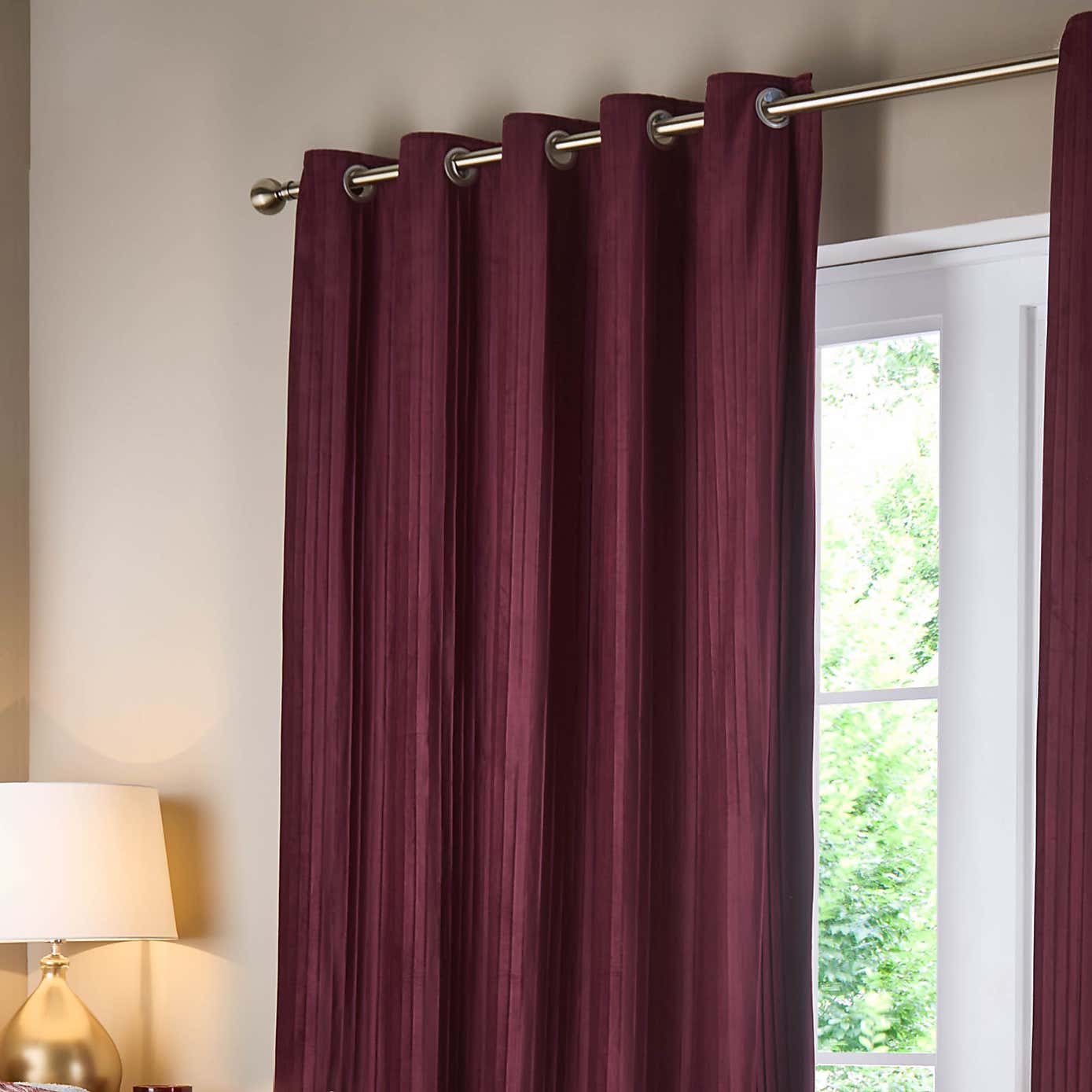 Paoletti Corinthian Eyelet Curtains