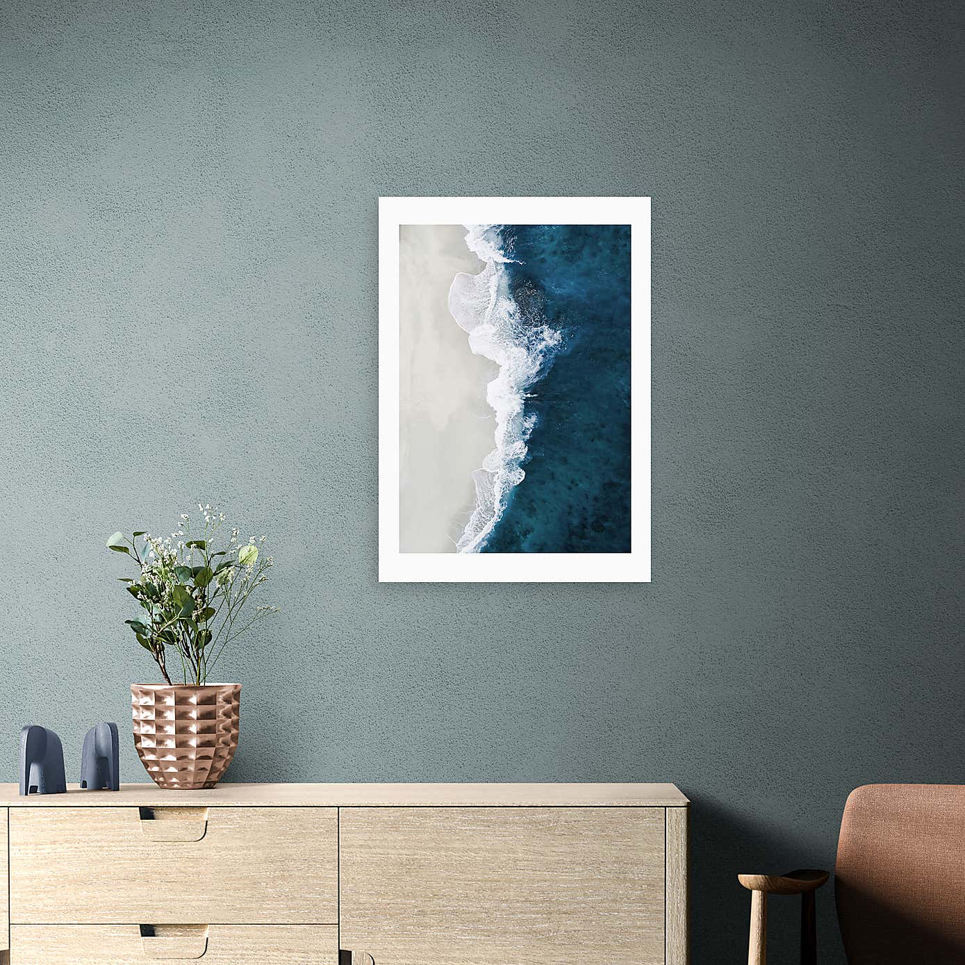 East End Prints Ocean Aerial Print