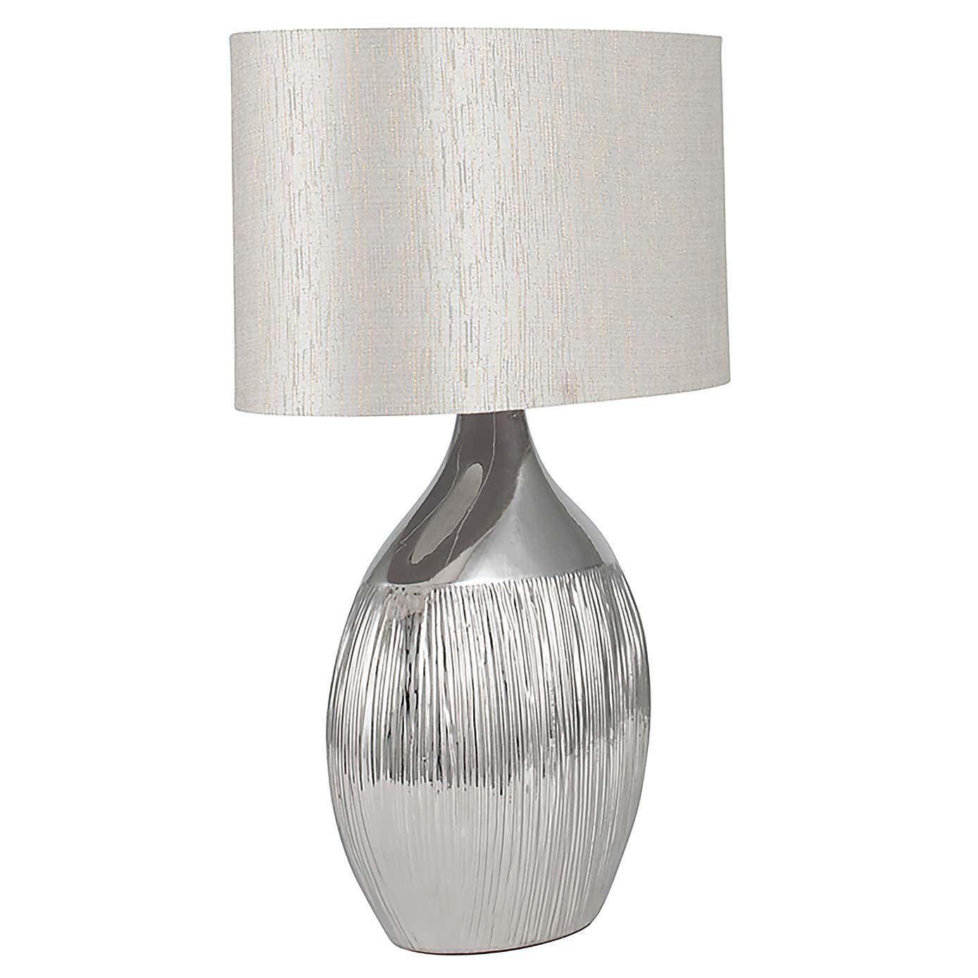 Gemini Silver Table Lamp