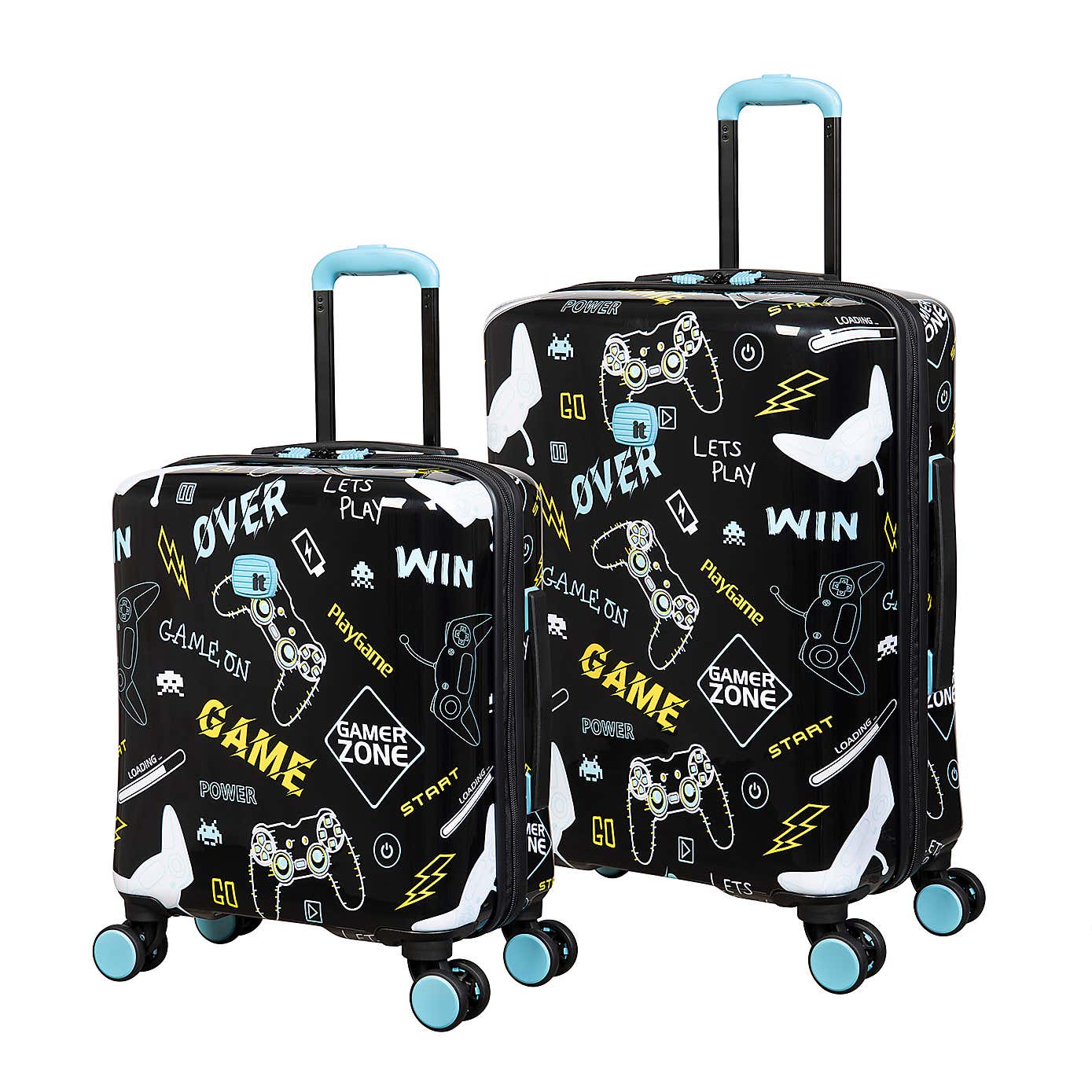 IT Luggage Set of 2 Liquified Gamer Kids Suitcases