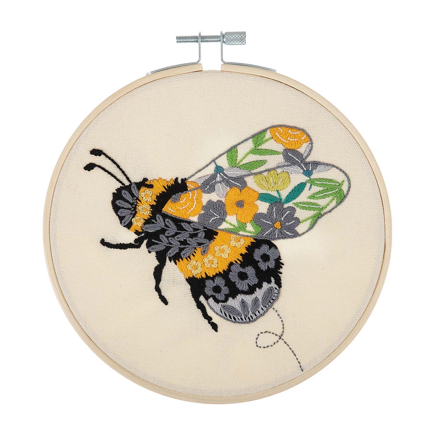 Embroidery Kit Floral Bee