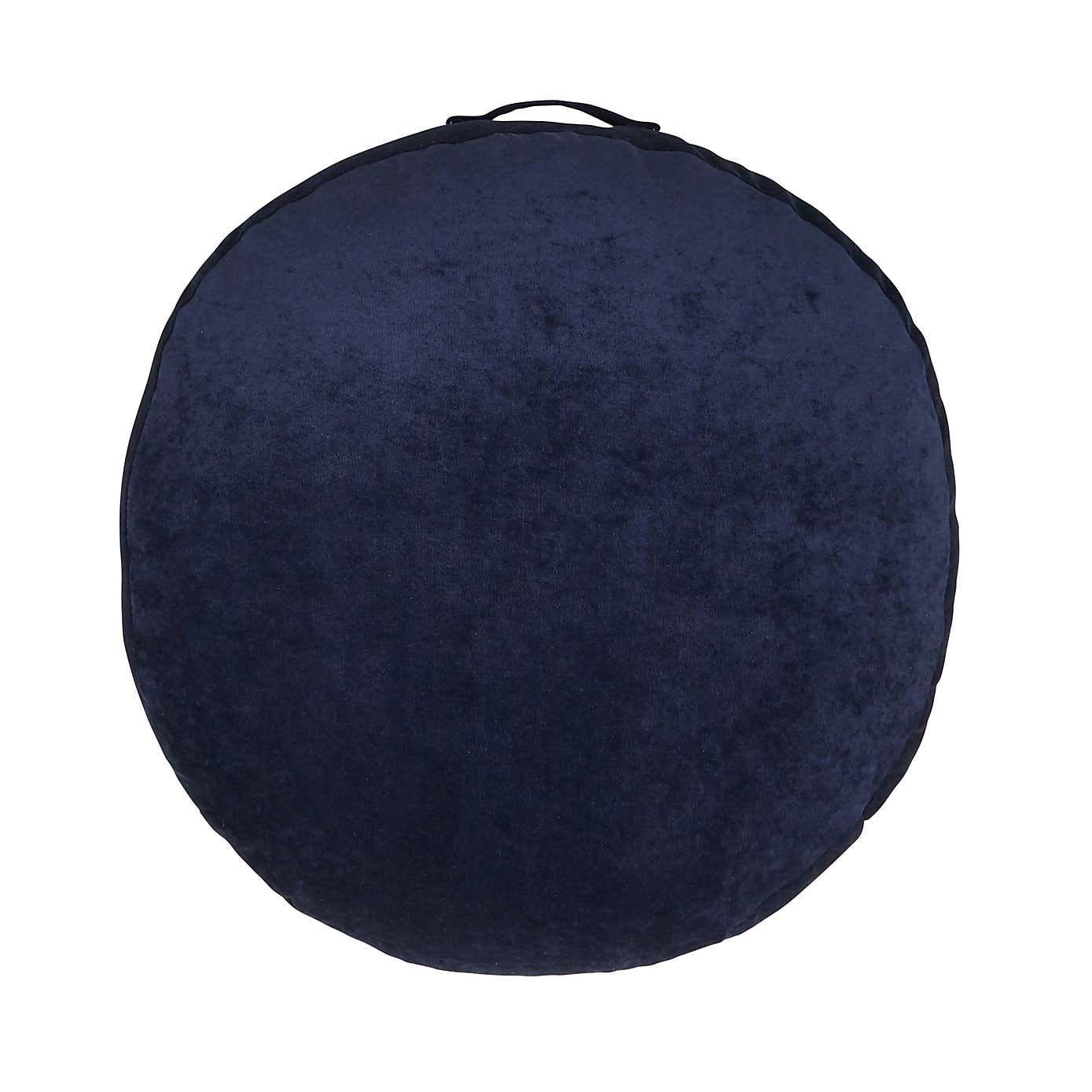 Matte Velour Indigo Floor Cushion
