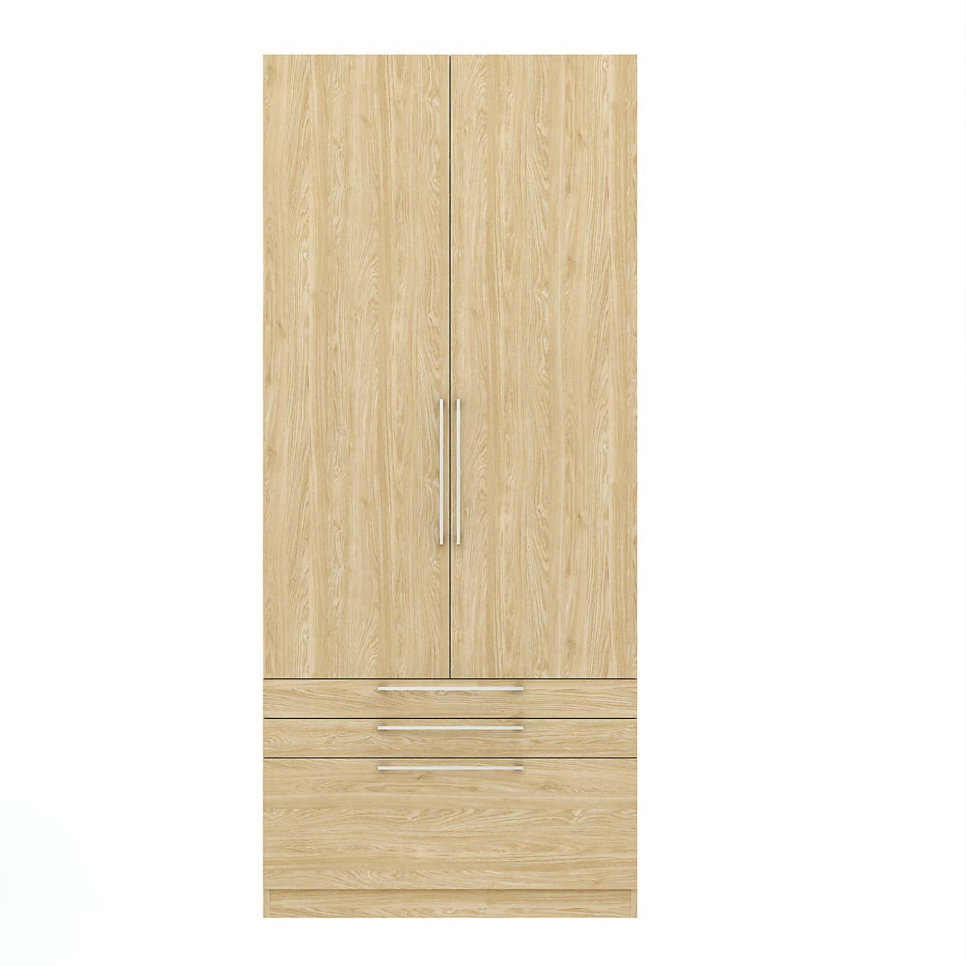 Foster Double 3 Drawer Wardrobe