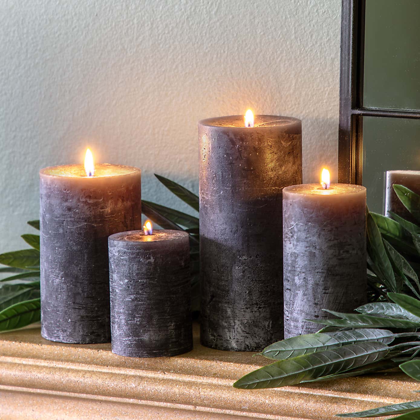 Rustic Pillar Candle