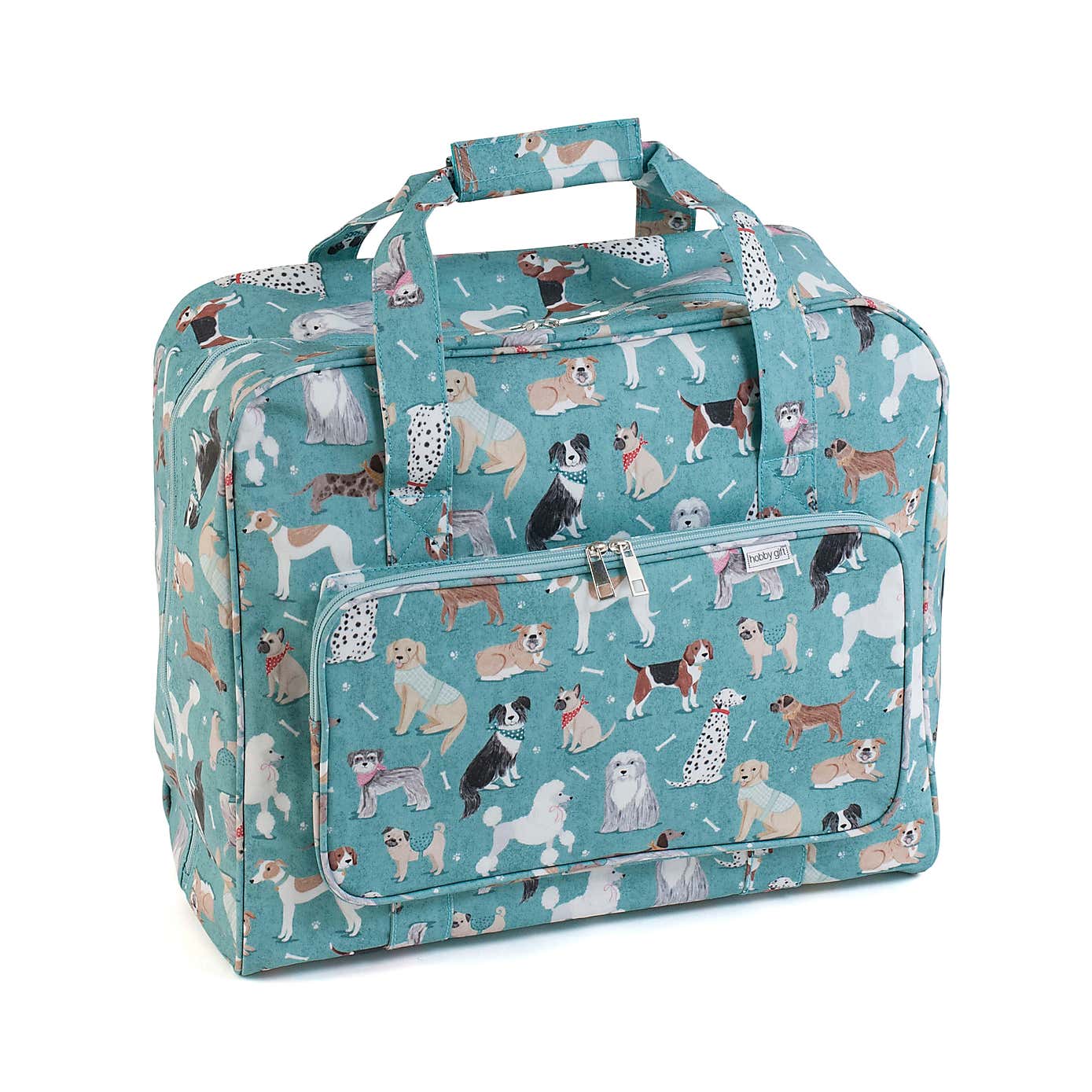 Blue Scotty Dogs Sewing Machine Bag