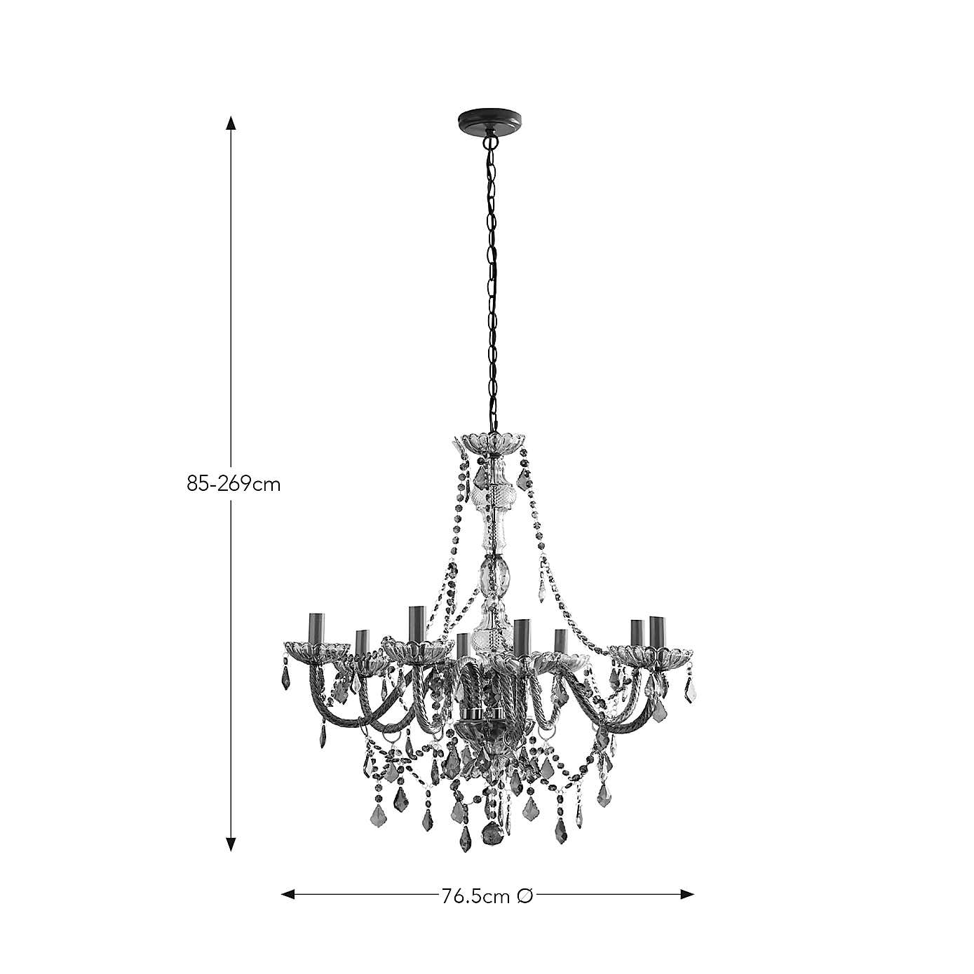 Sophie Robinson 8 Light Adjustable Chandelier