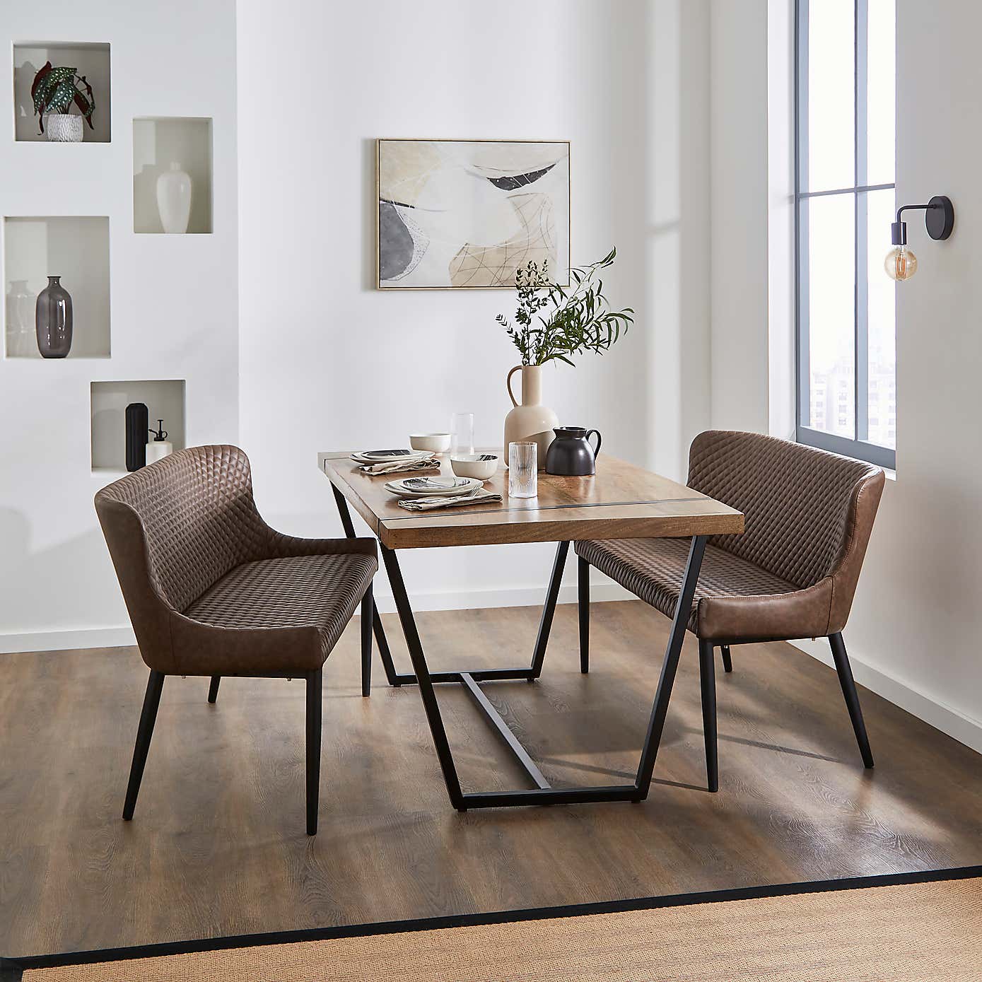 Montreal 3 Seater Dining Bench