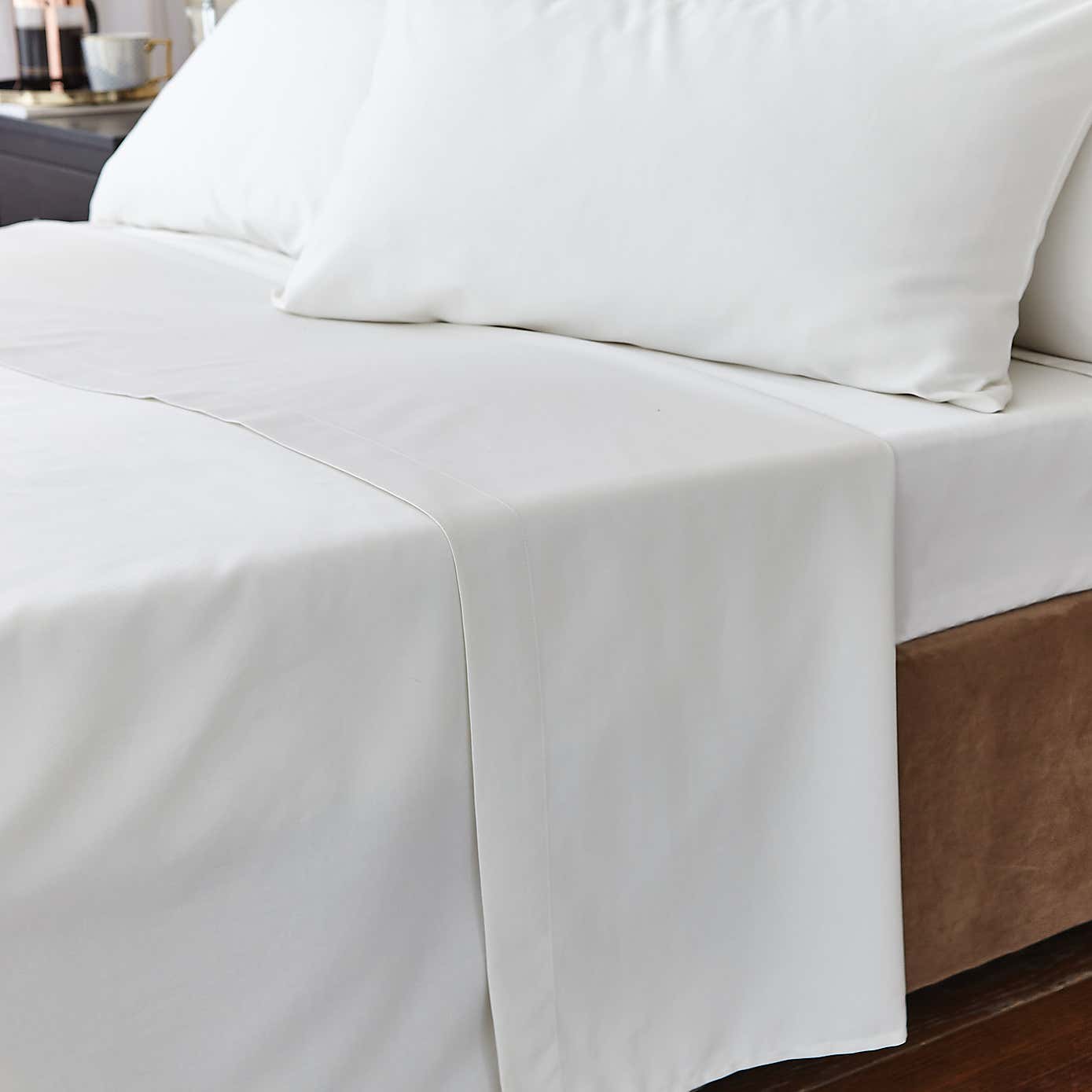Hotel 230 Thread Count Egyptian Cotton Sateen Flat Sheet