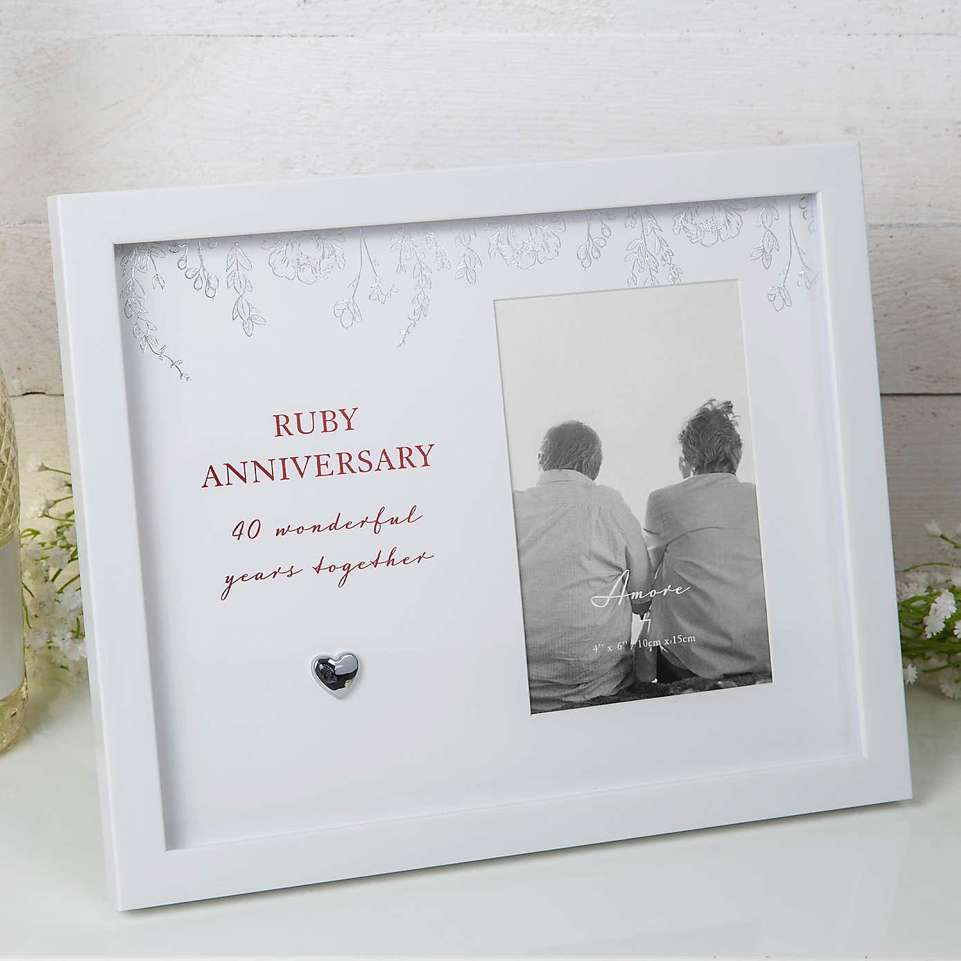 Amore Ruby Anniversary Photo Frame