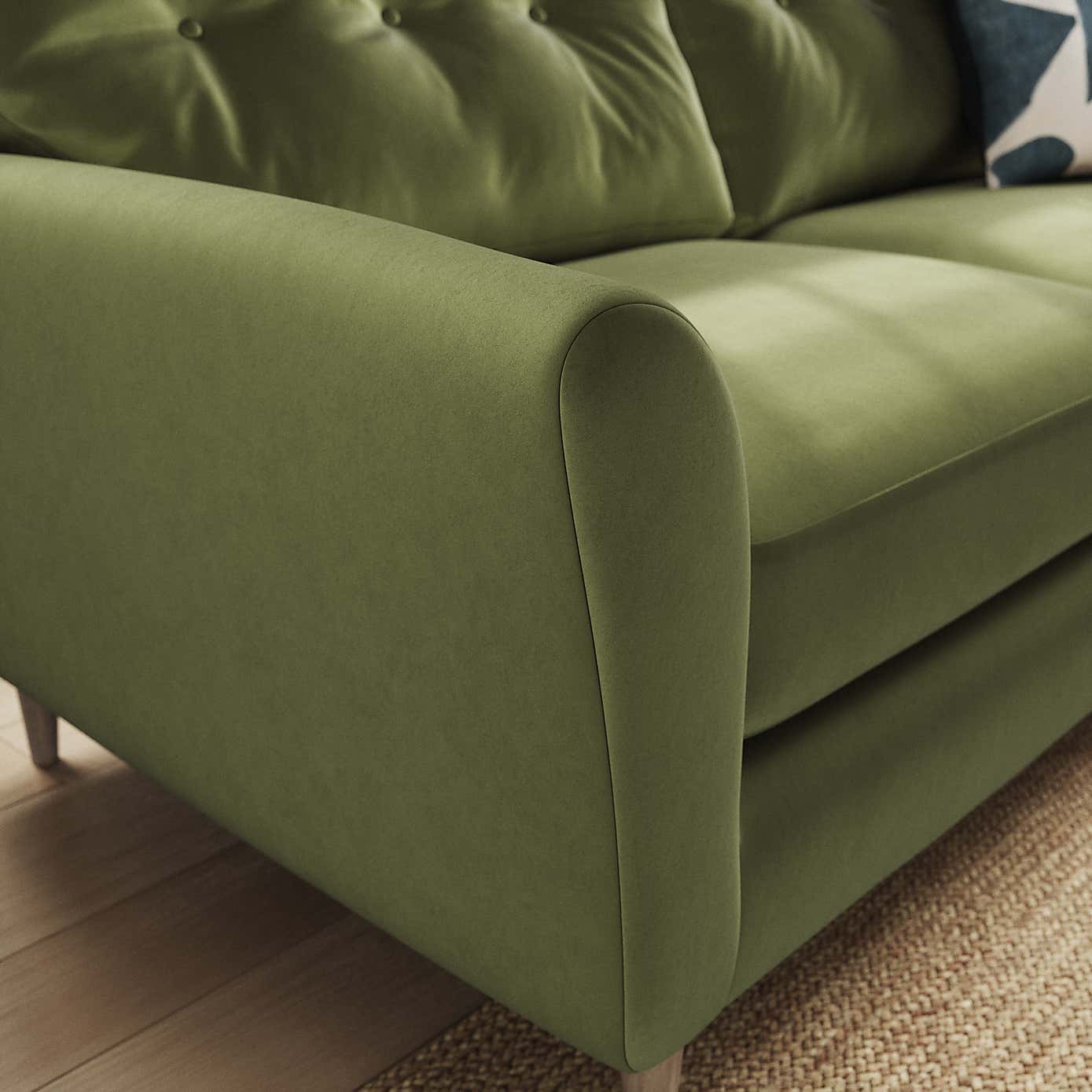 Sven Opulent Velvet 3 Seater Sofa