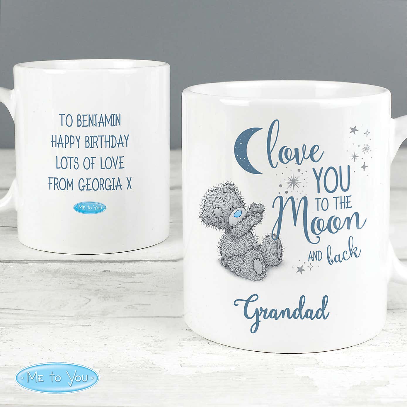 Personalised Me to You Love You to the Moon and Back Mug