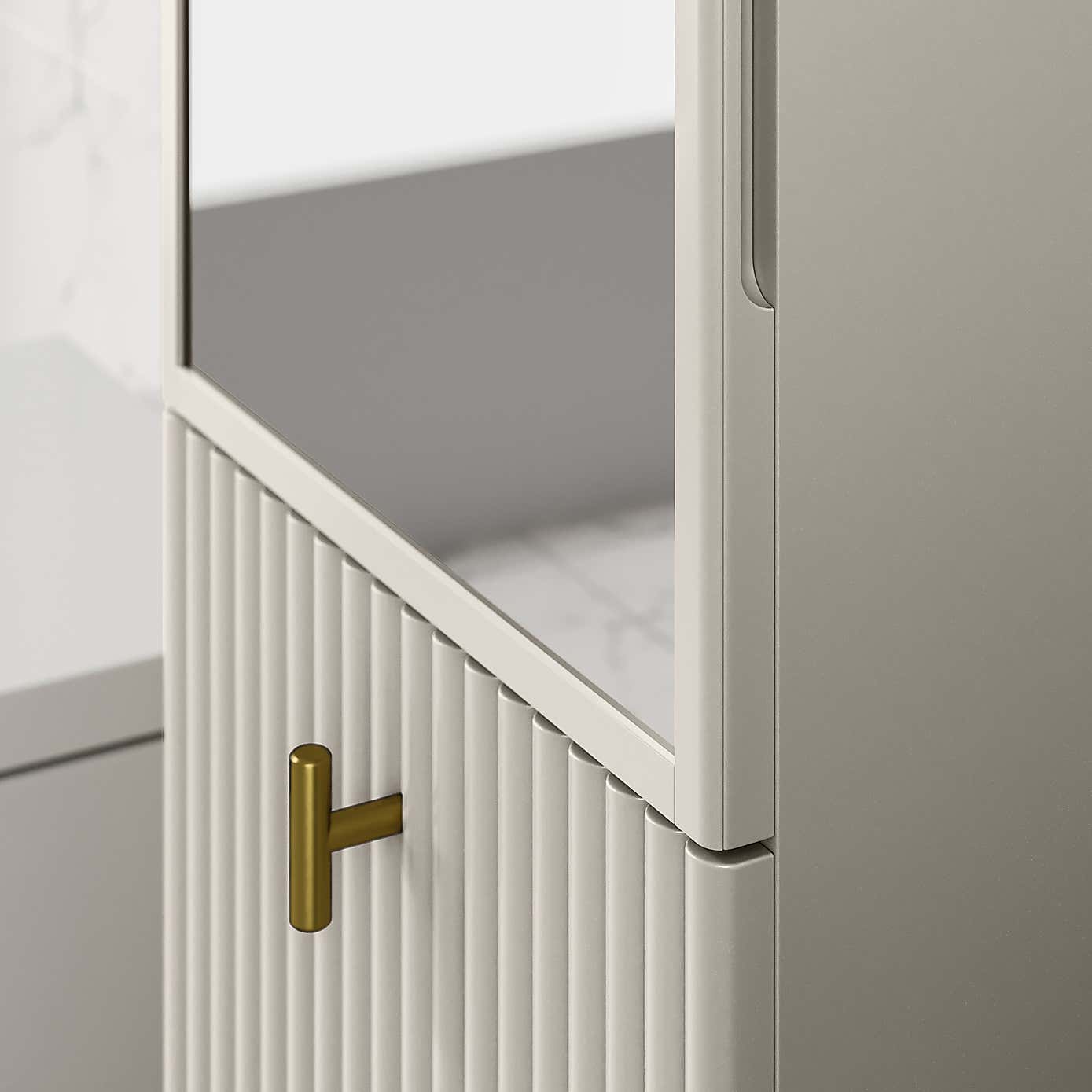 Elsie Tall Mirrored Bathroom Cabinet