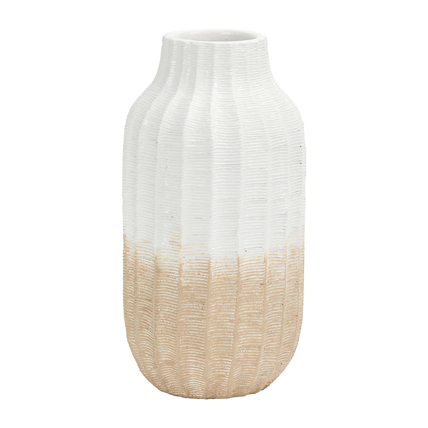 Amalia Ombre Textured Stoneware Vase