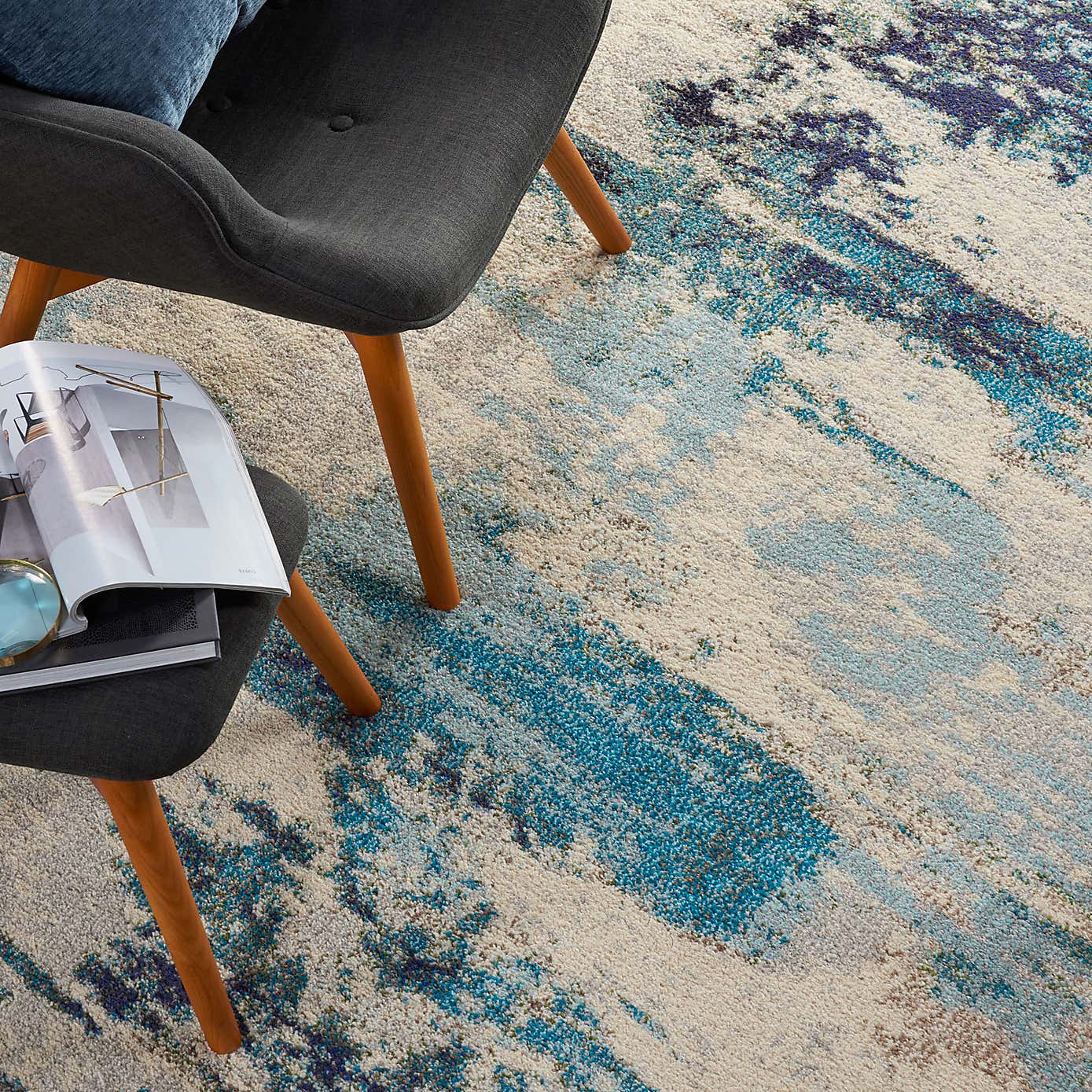 Teal Celestial Rug