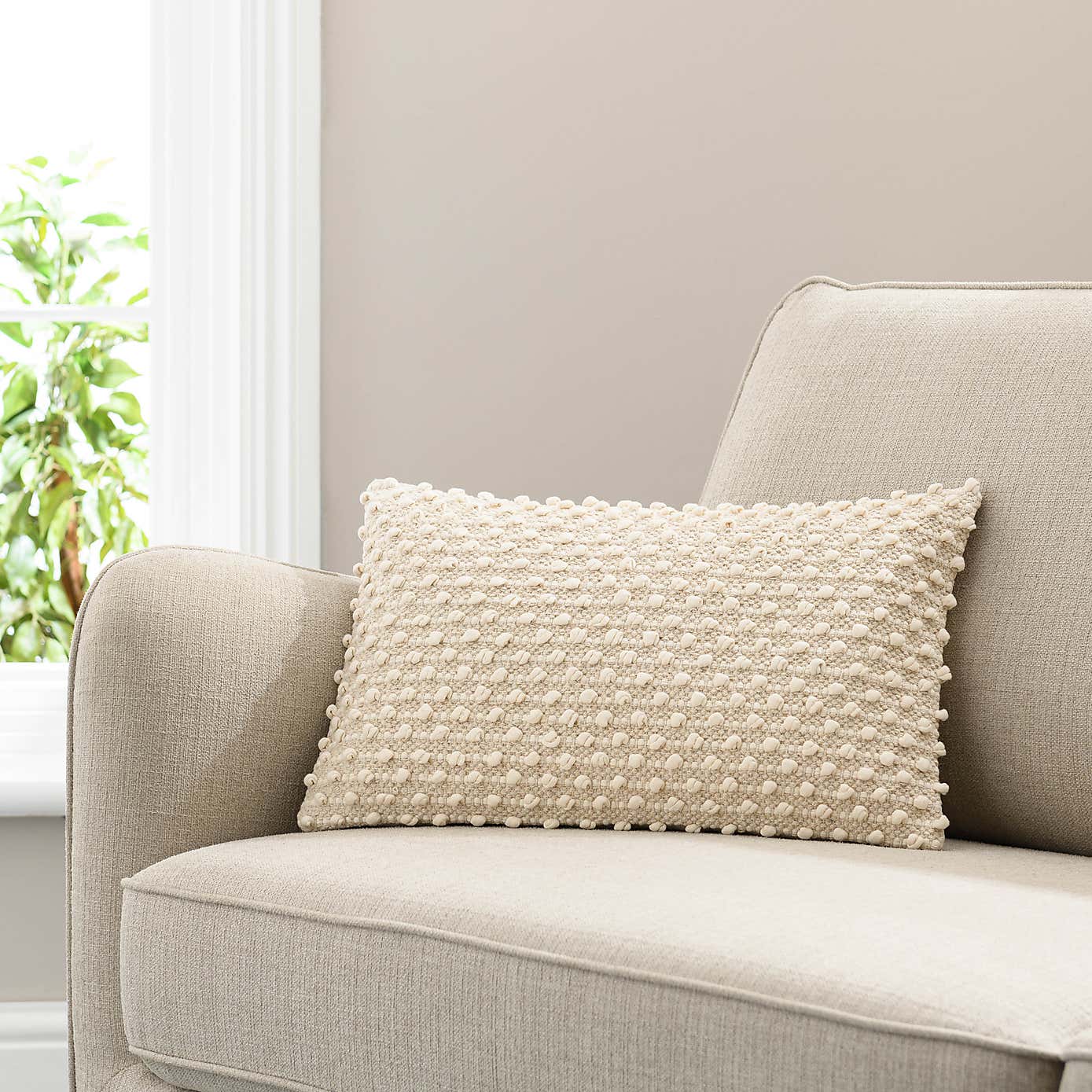 Jersey Bobble Cushion