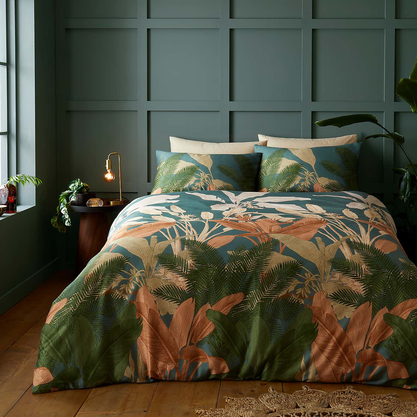 Havana Palms Duvet Cover & Pillowcase Set
