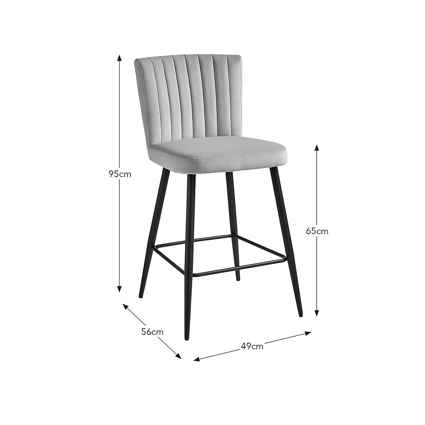 Taylor Velvet Bar Stool