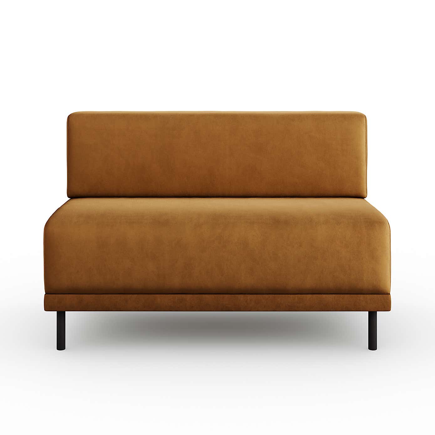 Mae Long Dining Bench, Matte Plush Velvet