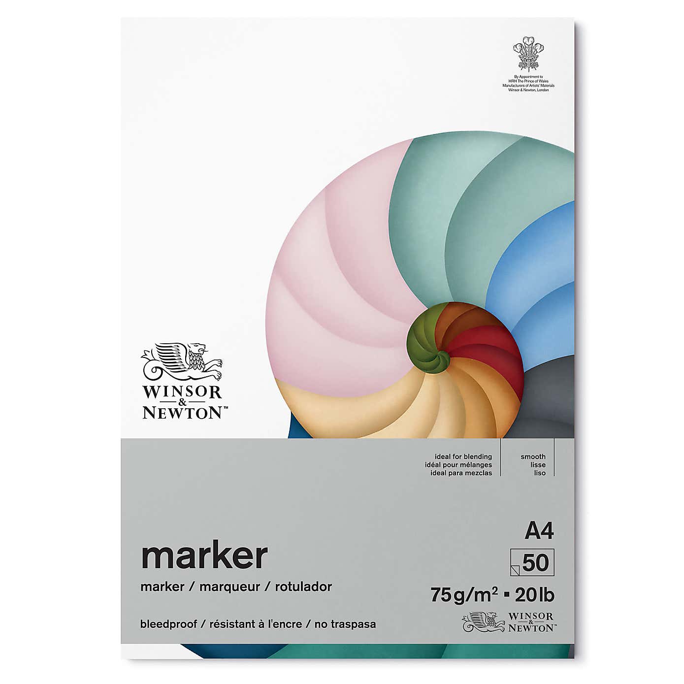 Winsor & Newton Bleedproof Marker 75gsm A4 Paper Pad