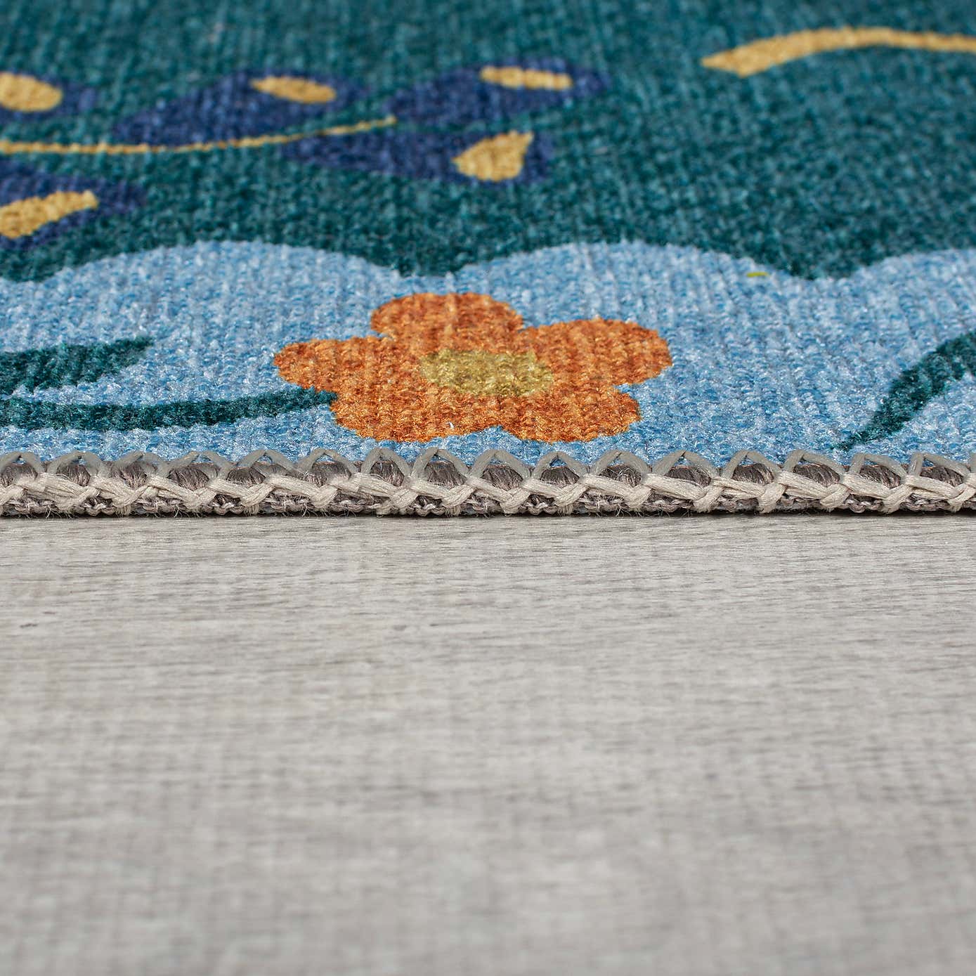 PractiRug Sabrina Floral Washable Rug