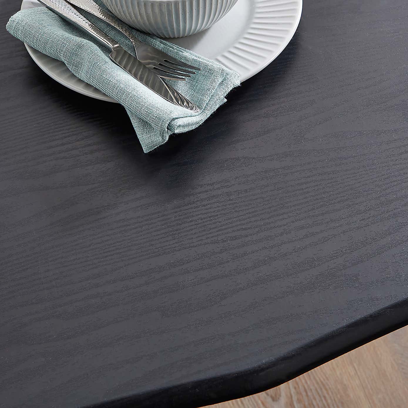 Ronan Wave Edge Dining Table and Bench Set