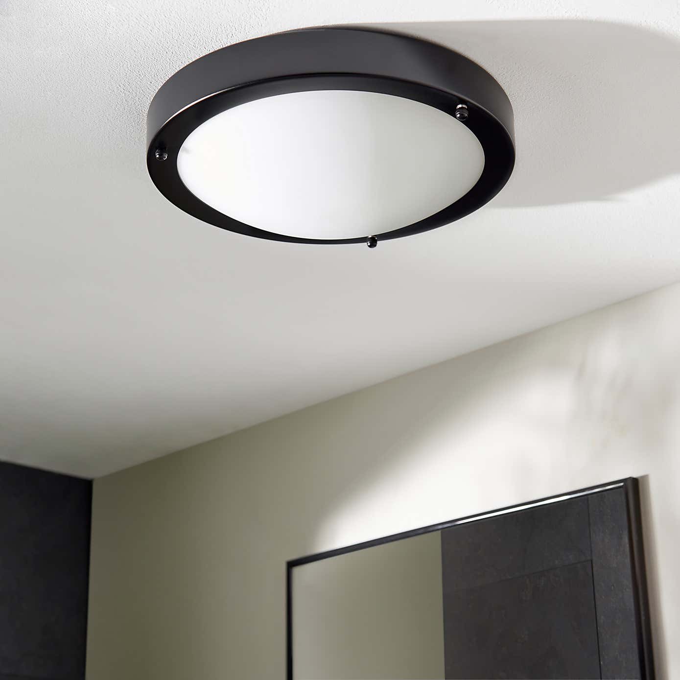 Pluto Bathroom Flush Ceiling Fitting