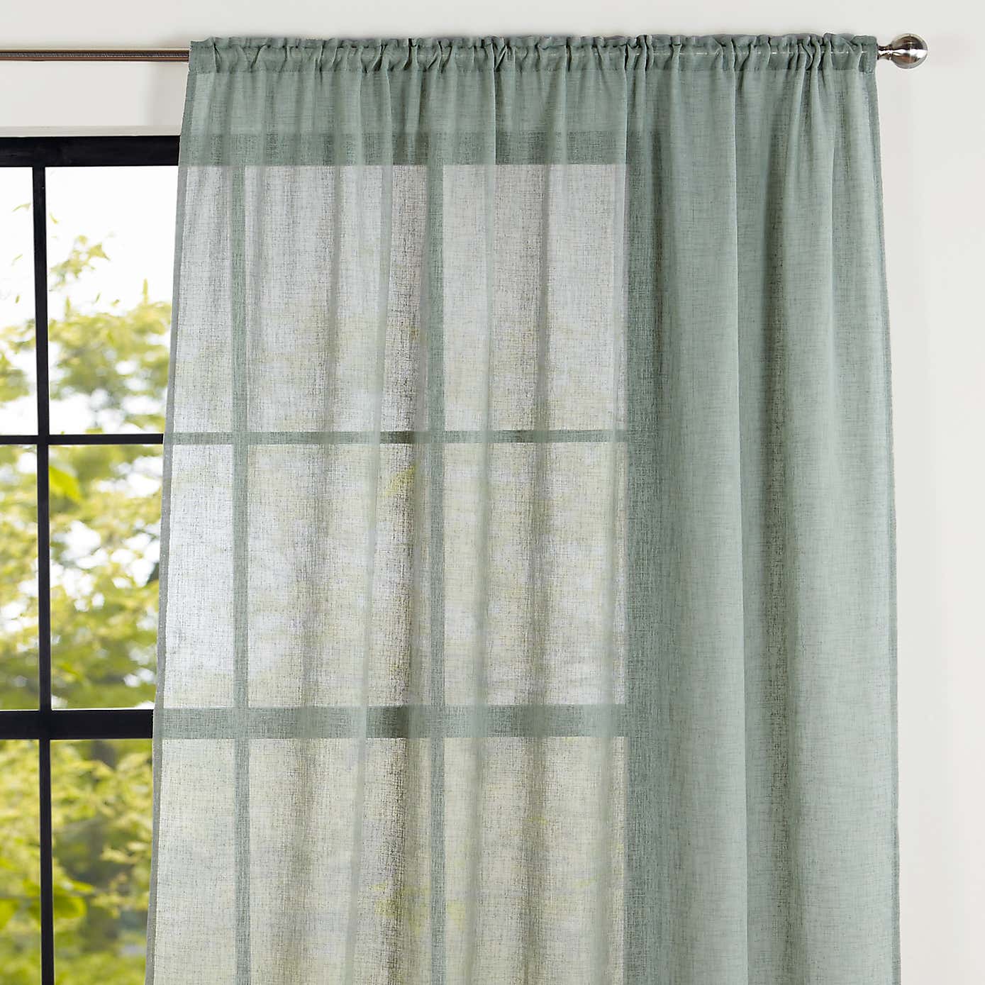 Recycled Polyester Slot Top Single Voile Panel