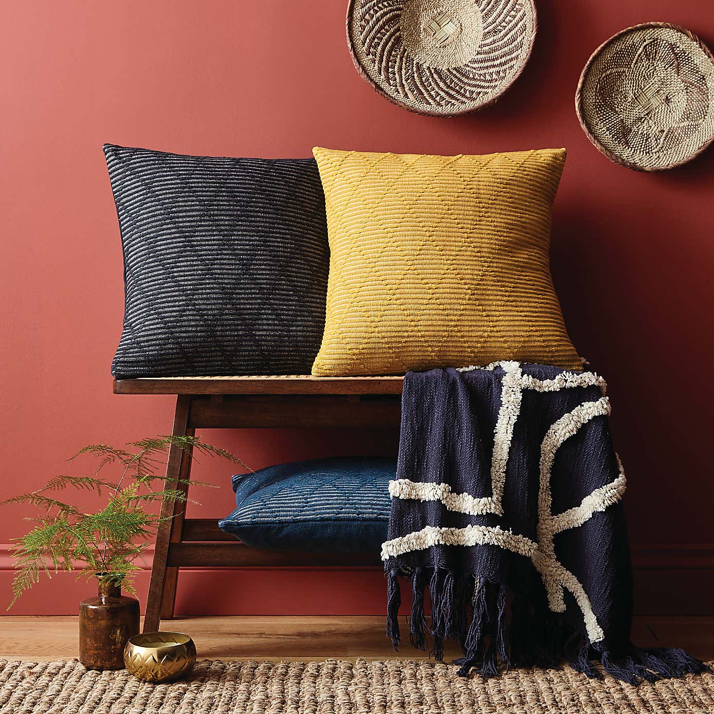 Tufted Diamond Cushion Cover