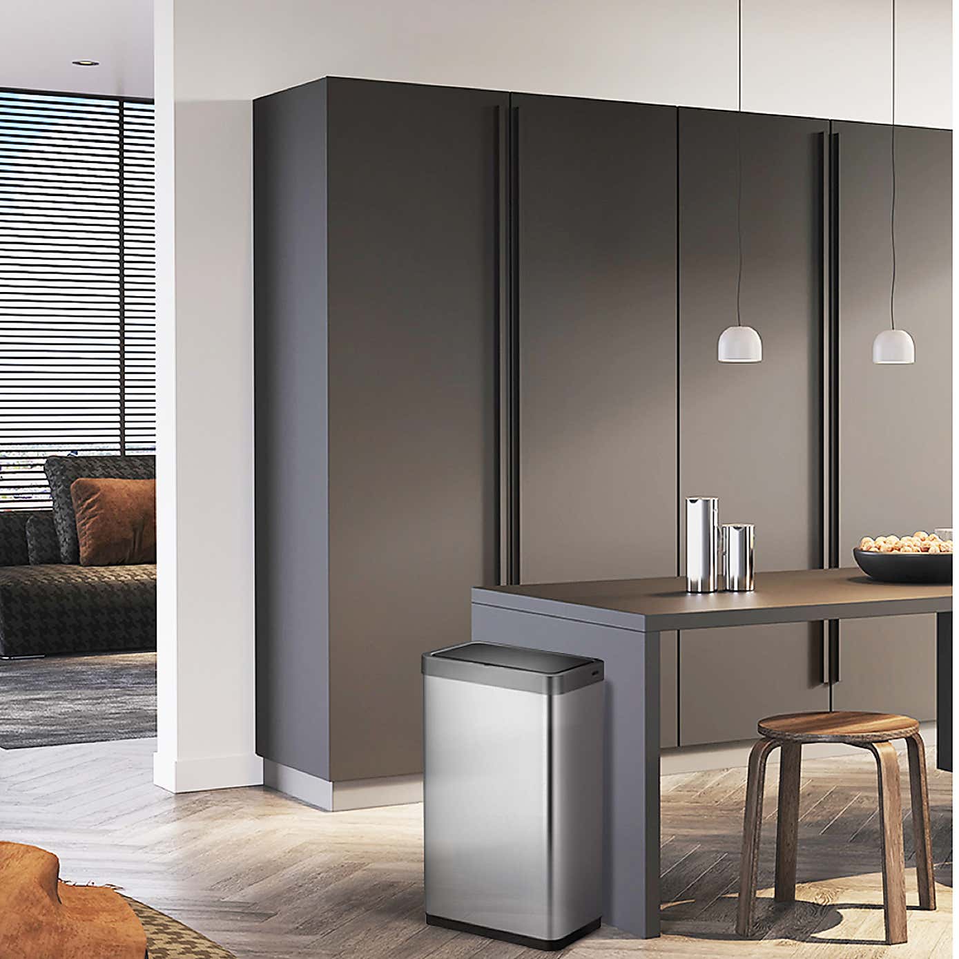 EKO Mirage 80L Stainless Steel Sensor Bin